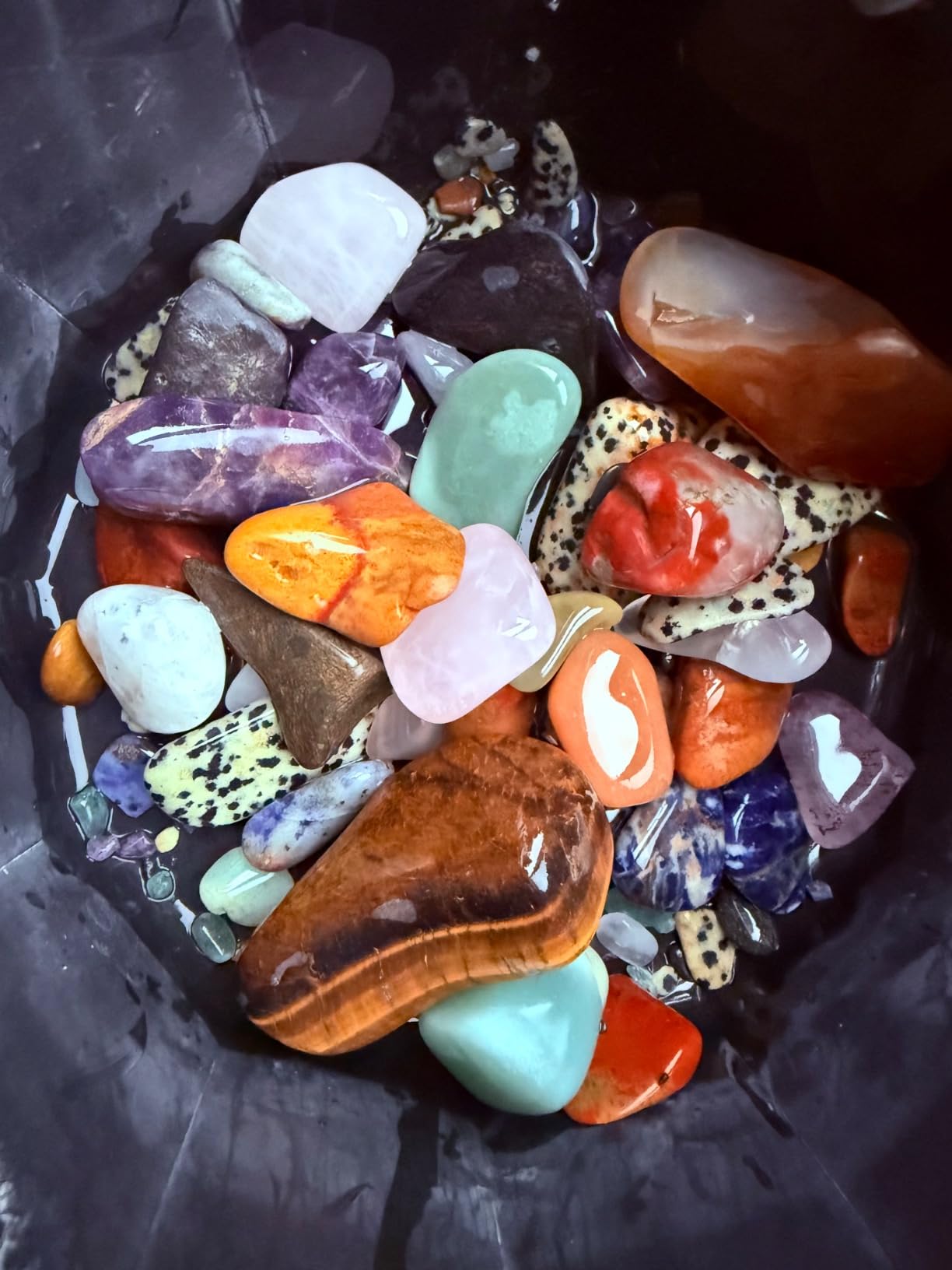 National Geographic Ultra Quiet Rock Tumbler Kit for Kids and Adults | Ultra-Quiet Design, 2 Lb. Barrel, Rough Gemstones, 4-Stage Grit, GemFoam Polish, Rock Polisher, Geology Hobby customer photo 2