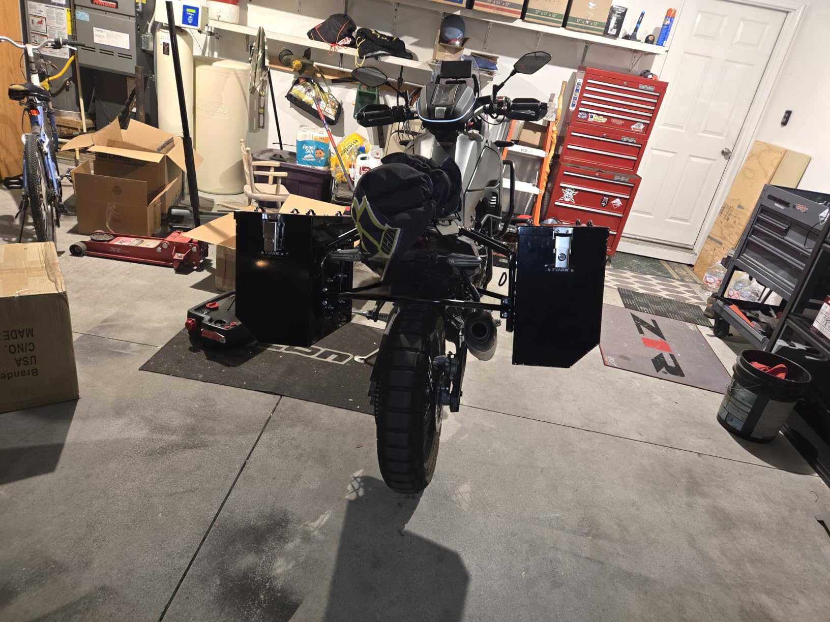 TUSK Aluminum Panniers V2 Large Black - 37L Motorcycle Side Cases Pair customer photo 2