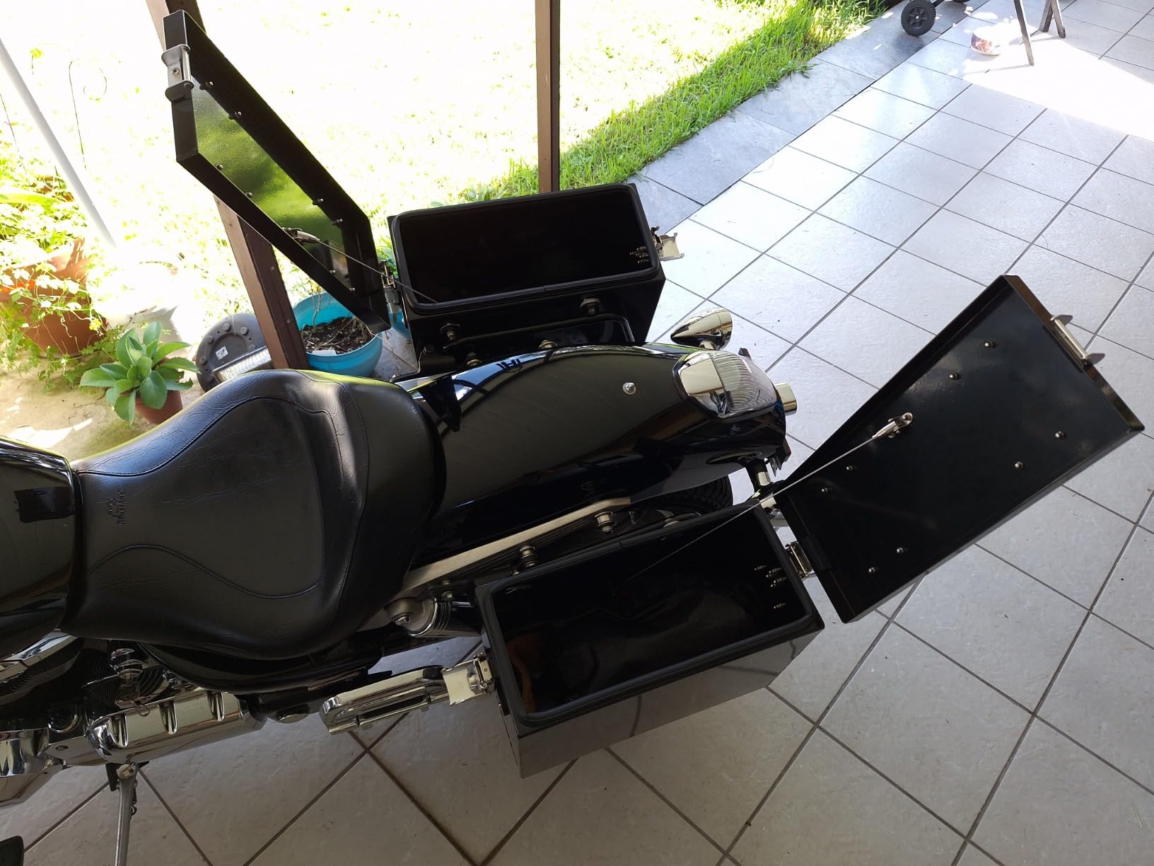 TUSK Aluminum Panniers V2 Medium Black customer photo 1