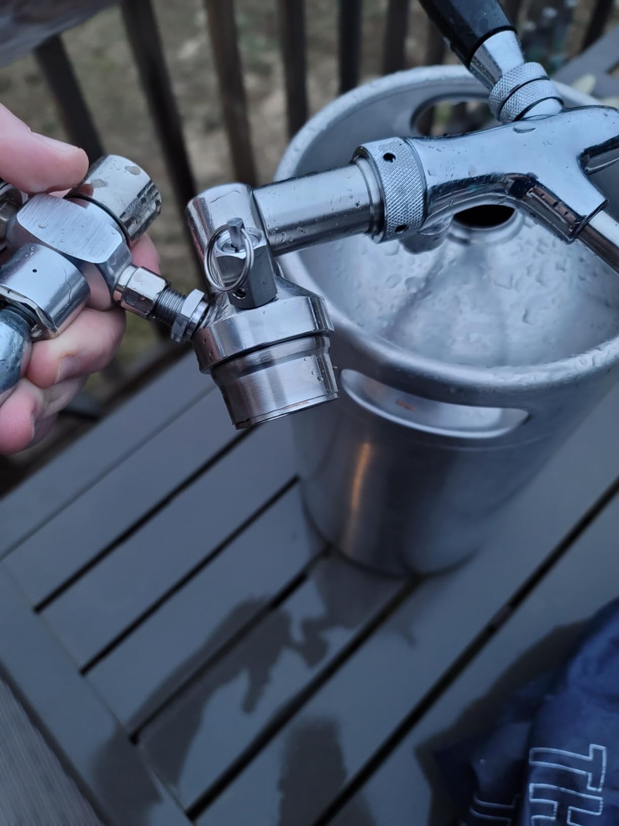 GANCOWISE 270OZ Mini Keg Growler, Pressurized Home Dispenser System | Adjustable Faucet, Keeps Carbonation and Fresh, For Homebrew, Craft and Draft Beer, Portable customer photo 1
