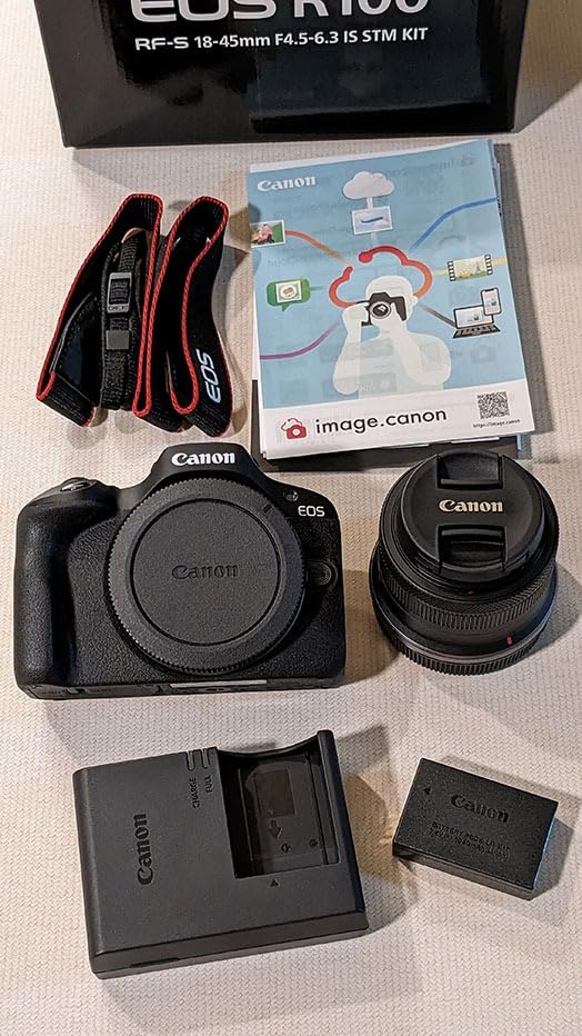 Canon EOS R100 Mirrorless Camera RF-S18-45mm F4.5-6.3 is STM Lens Kit, 24.1 Megapixel CMOS (APS-C) Sensor, 4K Video, Wi-Fi & Bluetooth, Beginner Photographers and Creators, Digital Camera, Black customer photo 2