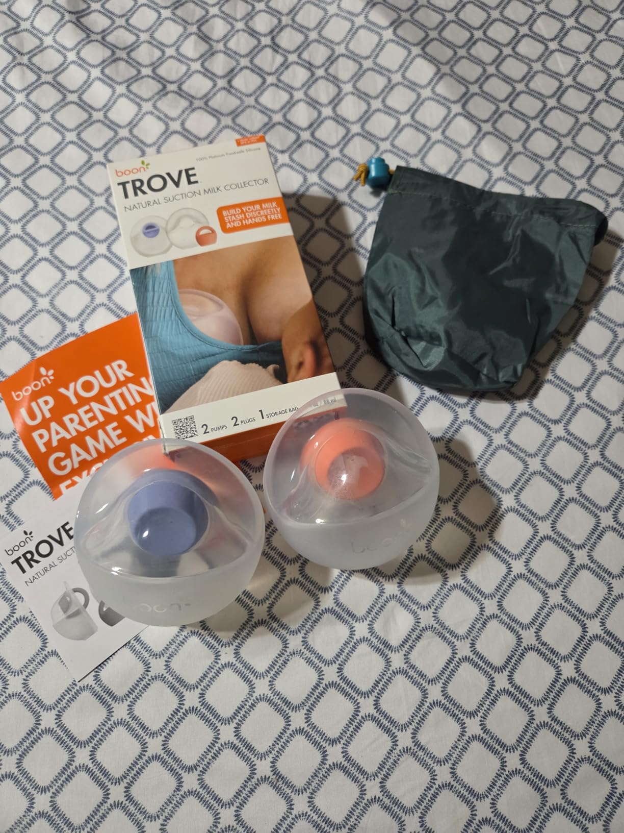 Boon Trove Silicone Manual Breast Pump - Discreet Milk Collector - 2 Count customer photo 2