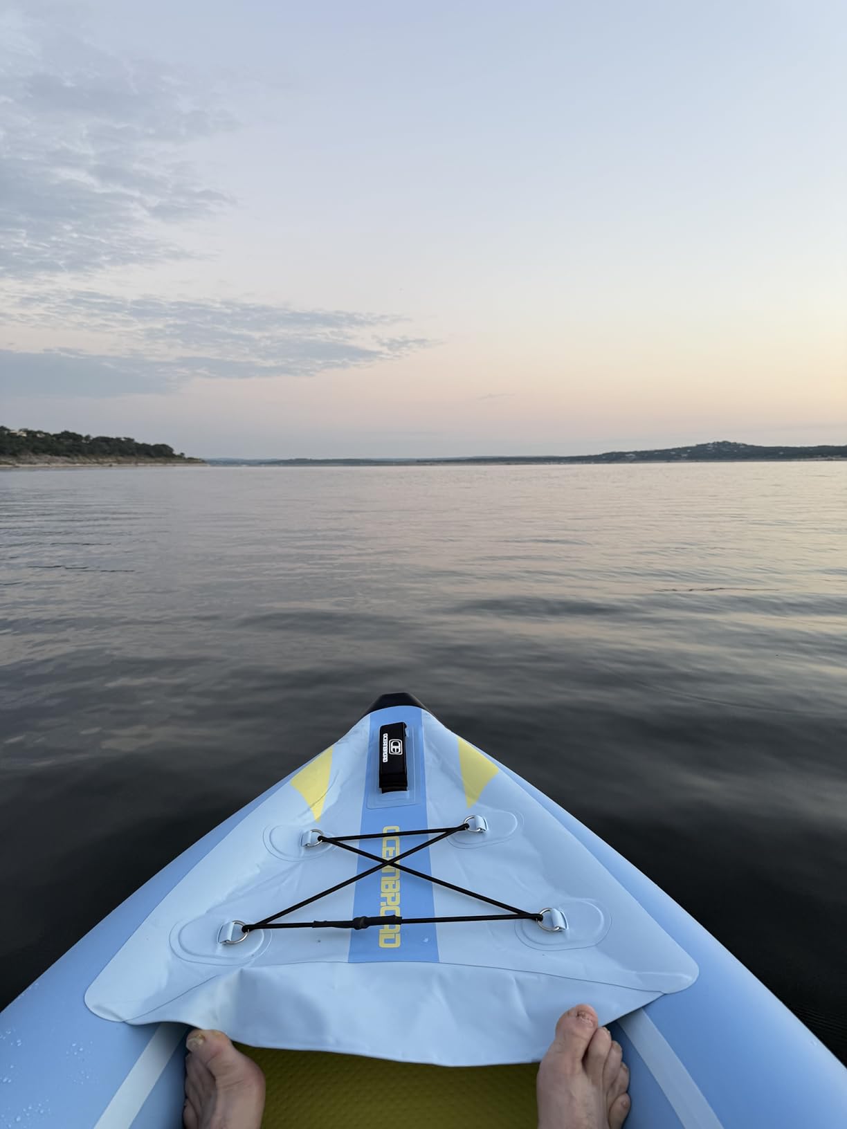 OCEANBROAD Inflatable Sit-in Kayak, 1 Person/2 Person Touring Kayak | Drop-Stitch Floor, 10.5ft/13.7ft, Single/Tandem, Blow Up Kayak for Adults with Paddle, Kayak Seat, Pedal, Hand Pump, Bag customer photo 1