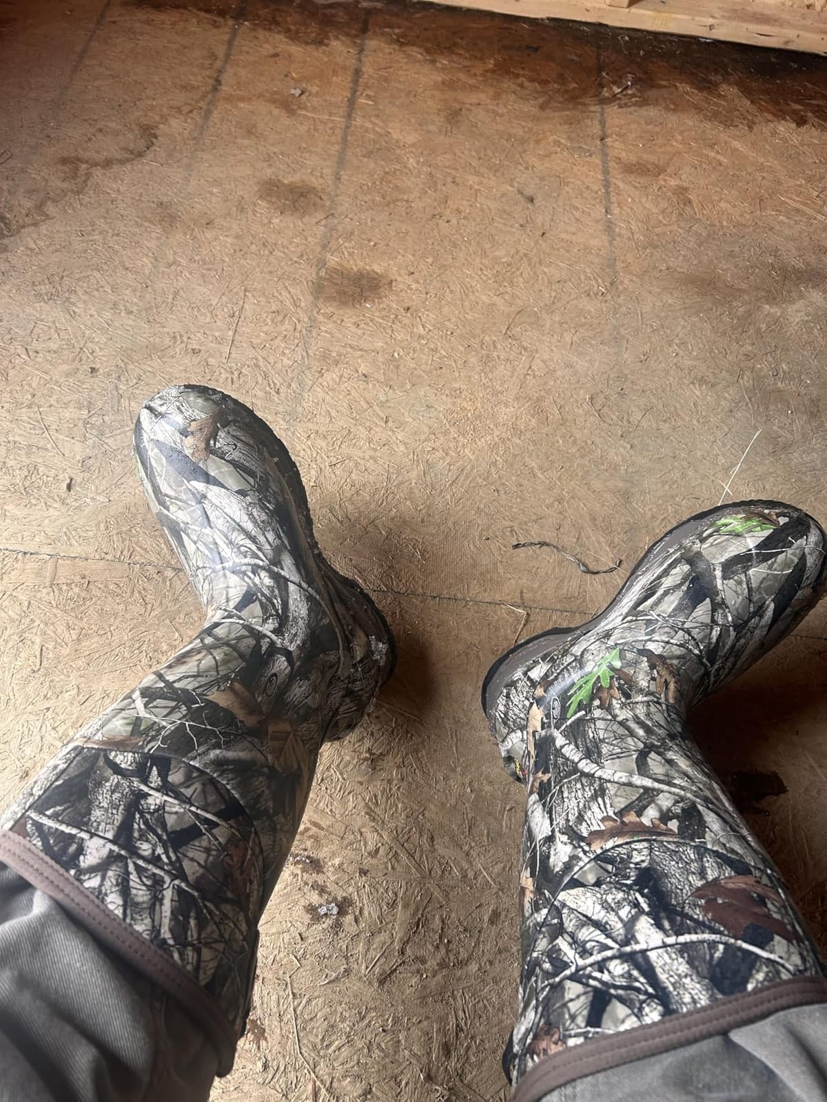 Rubber Hunting Boots, Waterproof Insulated Sturdy Outdoor customer photo 2