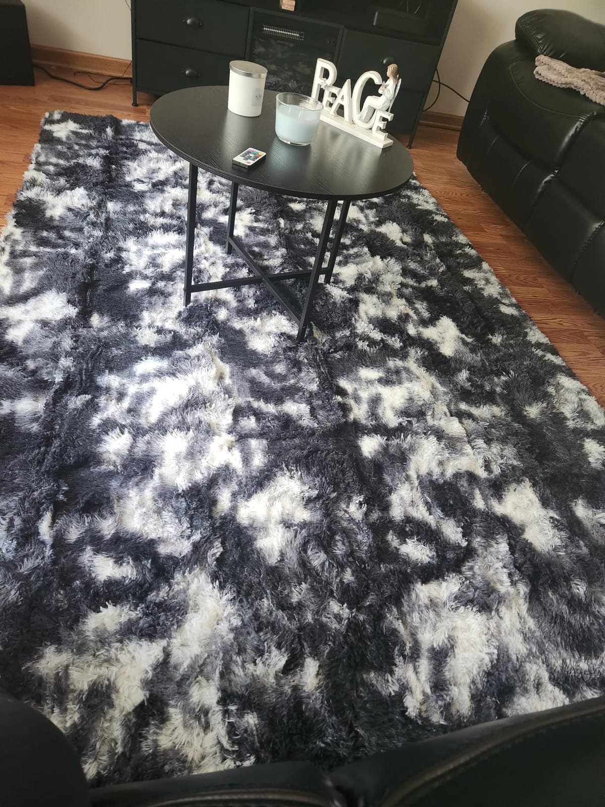 2x6 Black Fluffy Soft Runner Rug for Bedroom Hallway Entryway Kitchen | Soft, Plush, Stays Put, Rubber Backing, No Shedding, Lays Flat, Kitchen, Bathroom, Entryway, Shag, Furry, Carpet, Home Decor customer photo 1
