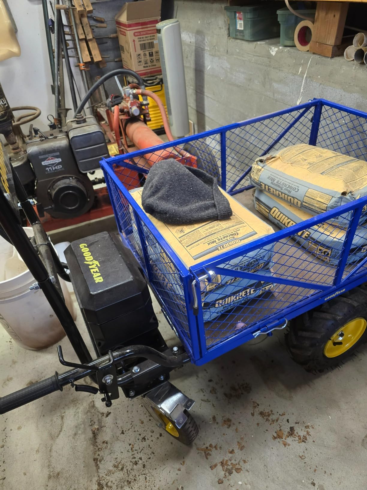 Goodyear Electric Power Wagon - 48V Utility Cart, 660 Lb Load Capacity | Li-Ion Battery. Tows 1000+ Lbs. Modular Cargo Bed. For Farm, Garden, Jobsite & Warehouse Use. customer photo 1