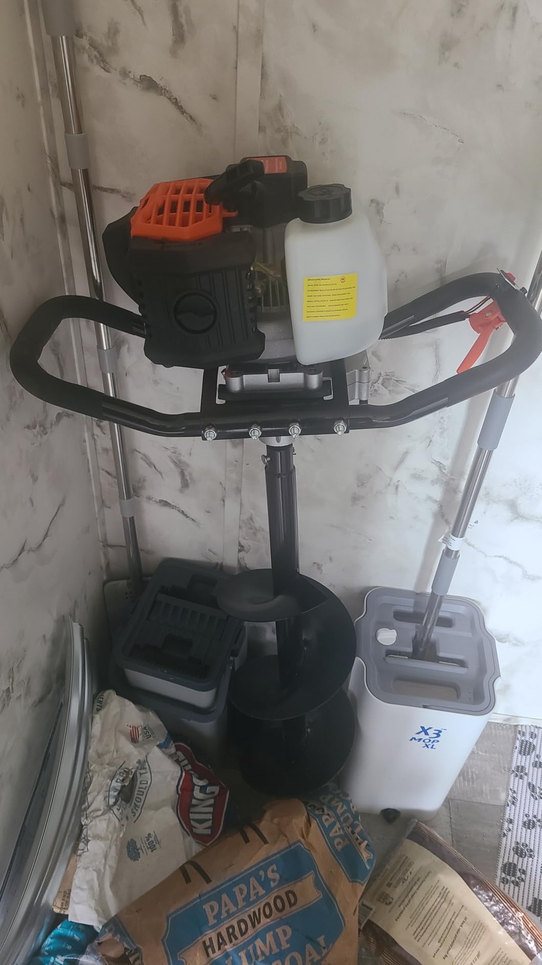 VEVOR Post Hole Digger, 43cc 1250W Auger Post Hole Digger, Gas Powered Earth Digger with 8