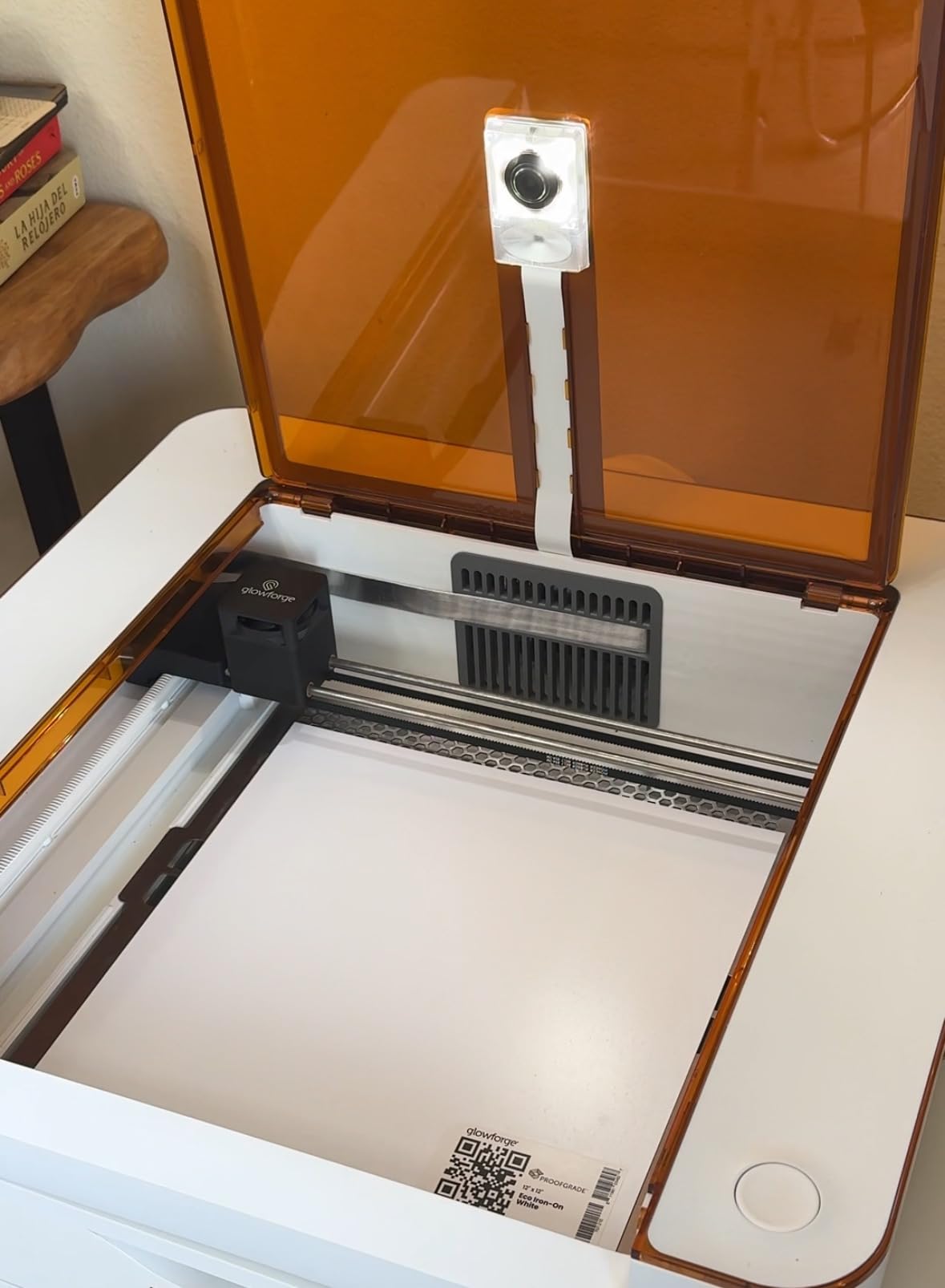 Glowforge Aura 6W Laser Engraver & Cutter with HD Camera & 12-in Workspace | Preview & Passthrough Slot - Beginner-Friendly Class 1 Safety Laser Engraving Machine for Wood, Leather & Dark Acrylic customer photo 1