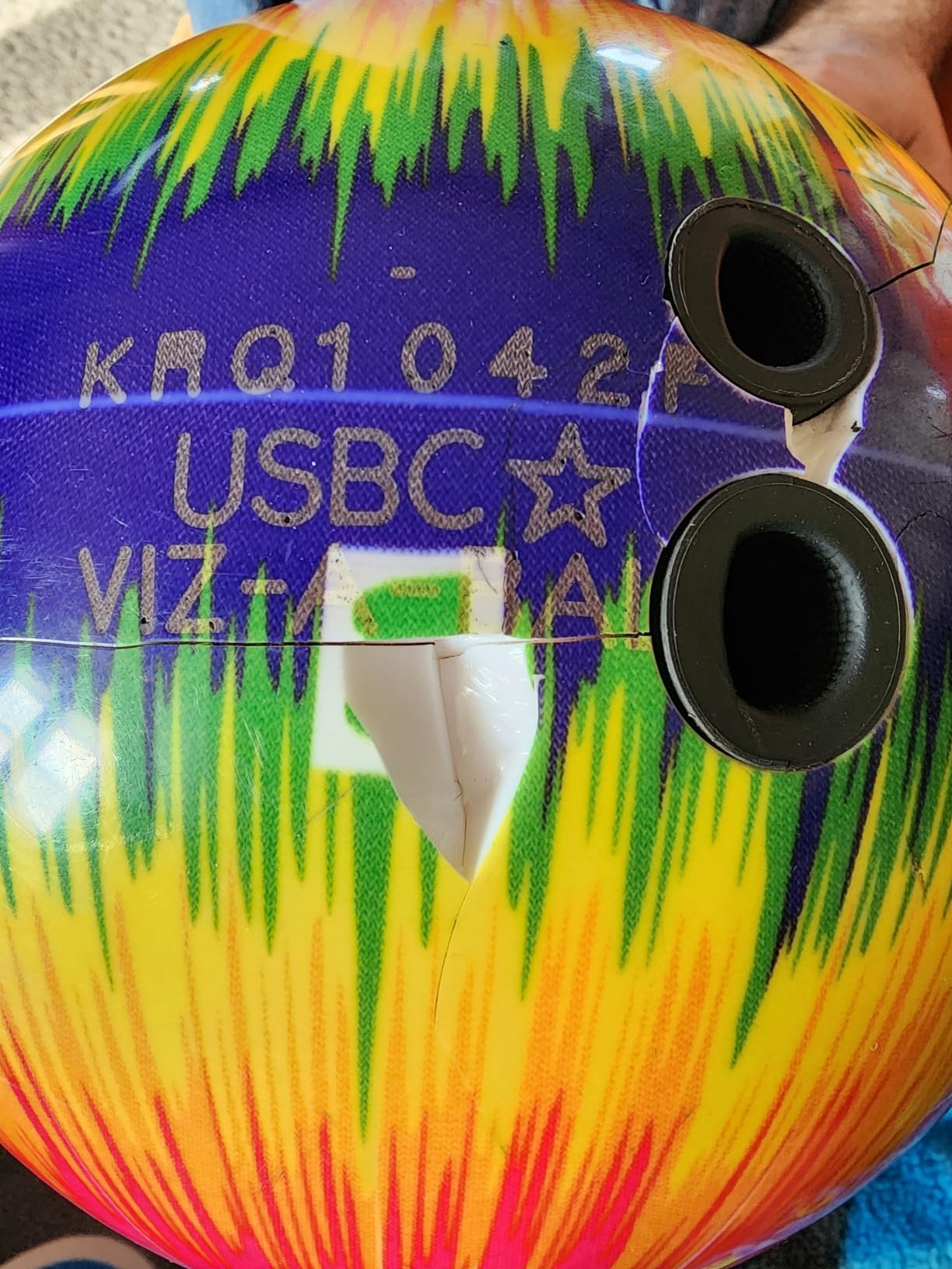 Brunswick Viz-a-Ball Bowling Ball customer photo 2