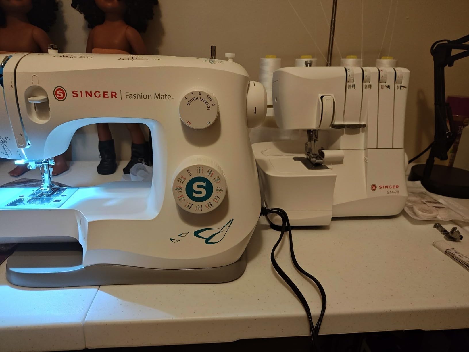 SINGER S14-78 Serger with Accessory Kit | Overlock Machine with 2-3-4 Stitch Capability, 1200 Stitches/Minute, Differential Feed, LED Light & Free Arm customer photo 2