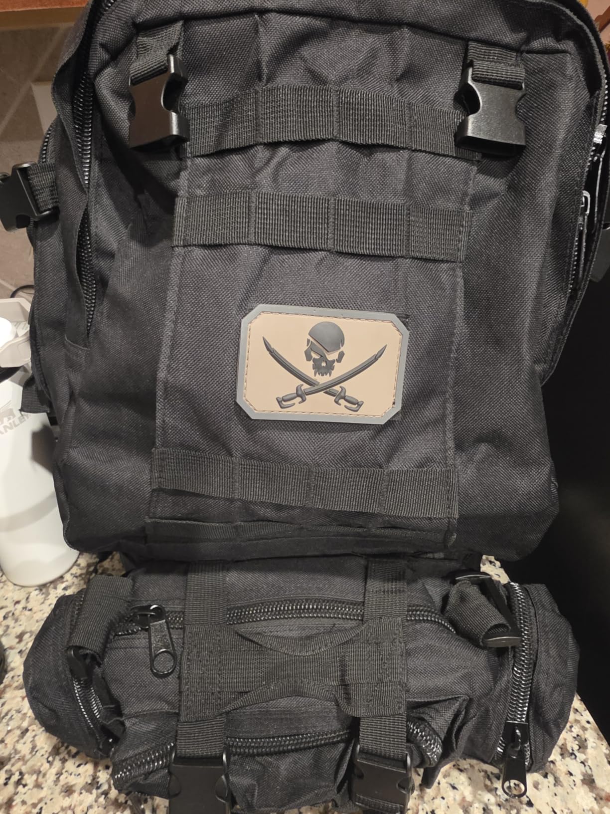 Large Military Tactical Backpack for Men, 40-50L Backpacks for Women, Bug out Bag Army 3 Days Pack Bags Rucksack with Molle System Green customer photo 1