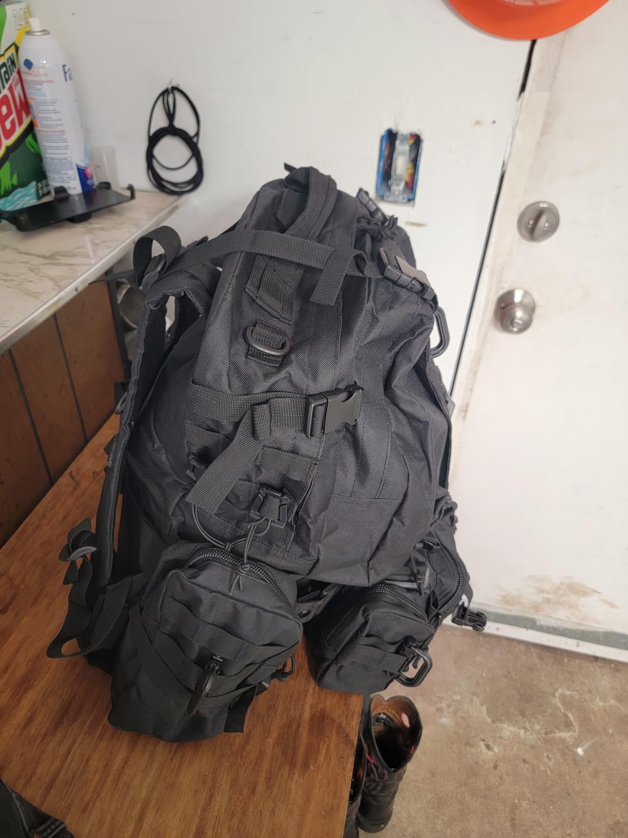 Large Military Tactical Backpack for Men, 40-50L Backpacks for Women, Bug out Bag Army 3 Days Pack Bags Rucksack with Molle System Green customer photo 2