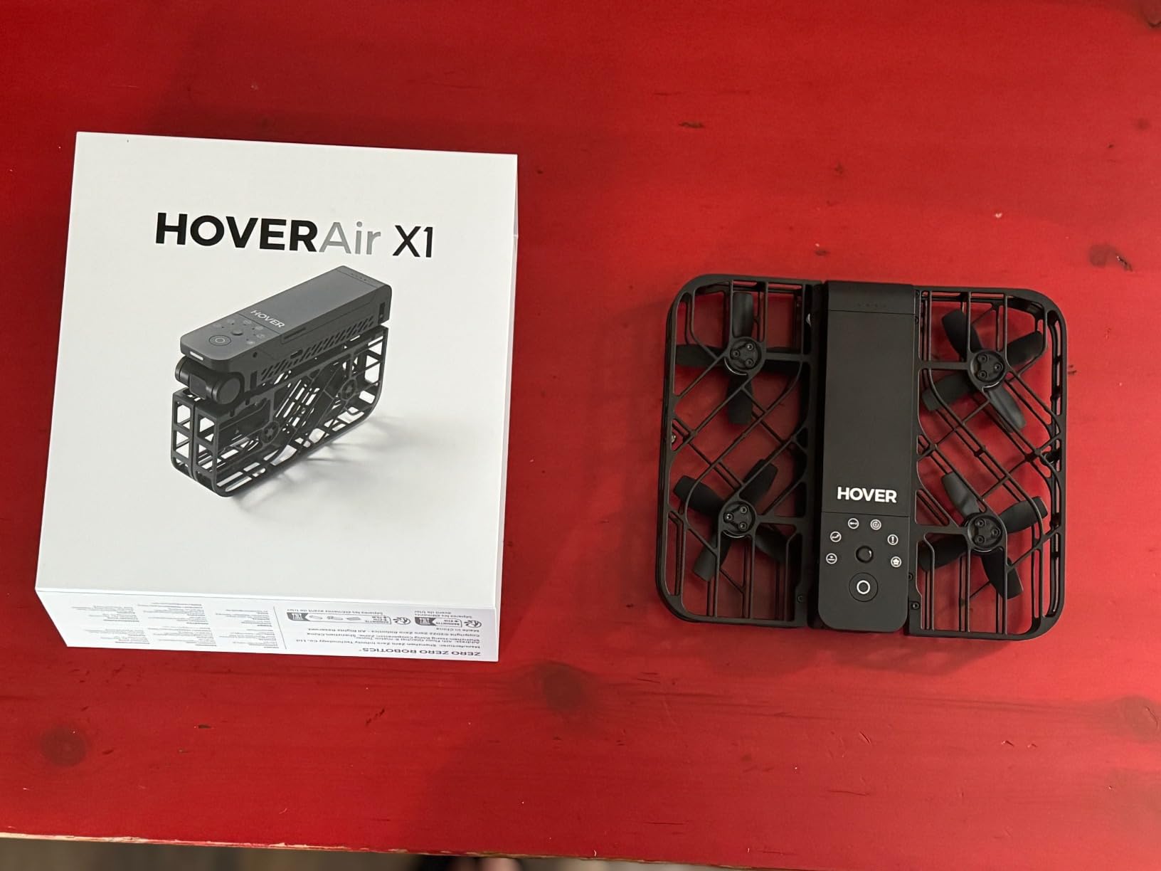HOVERAir X1 Drone with Camera, Follow-me Drone with Self-Flying Mode | Foldable Mini Drone with HDR Video Capture, Palm Takeoff, Intelligent Flight Paths, Hands-Free Control Black (Combo) customer photo 1