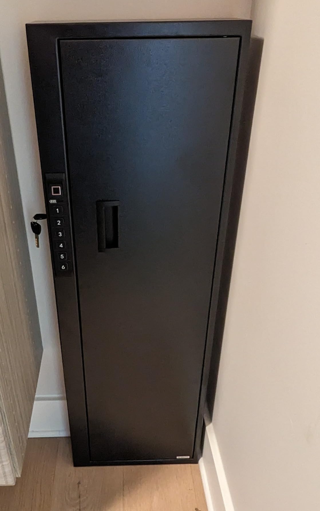 Biometric Gun Safe for Rifle, Shotguns, Pistols, Compact Long Gun Safe, Quick Access Fingerprint Gun Safe Firearm Case - Upgraded Biometric/Keypad/Key Access customer photo 1