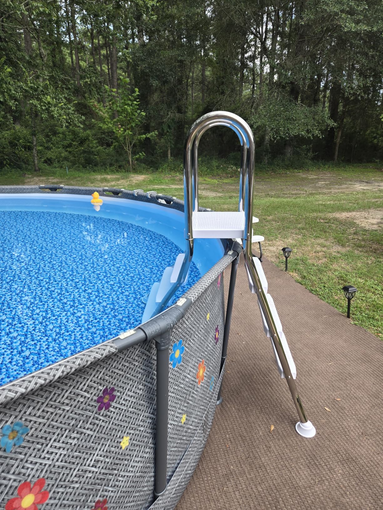 Select A-Frame Heavy Duty Above Ground Pool Ladder, 304 Stainless Steel, Non-Slip, Max Load 500 lb customer photo 1