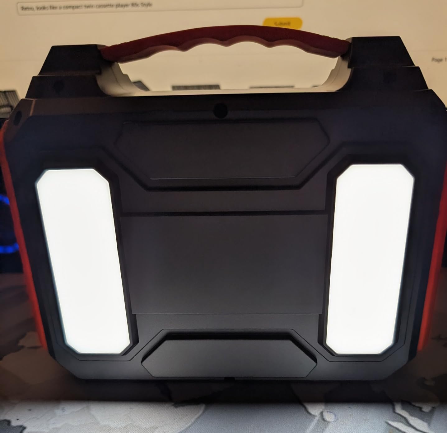 Portable Solar Generator 300W Portable Power Station with 60W Solar Panel, 110V Pure Sine Wave 280Wh Battery Solar Power Pack with USB QC3.0 DC AC Outlet for Camping Smart Device RV Van Outdoor customer photo 1