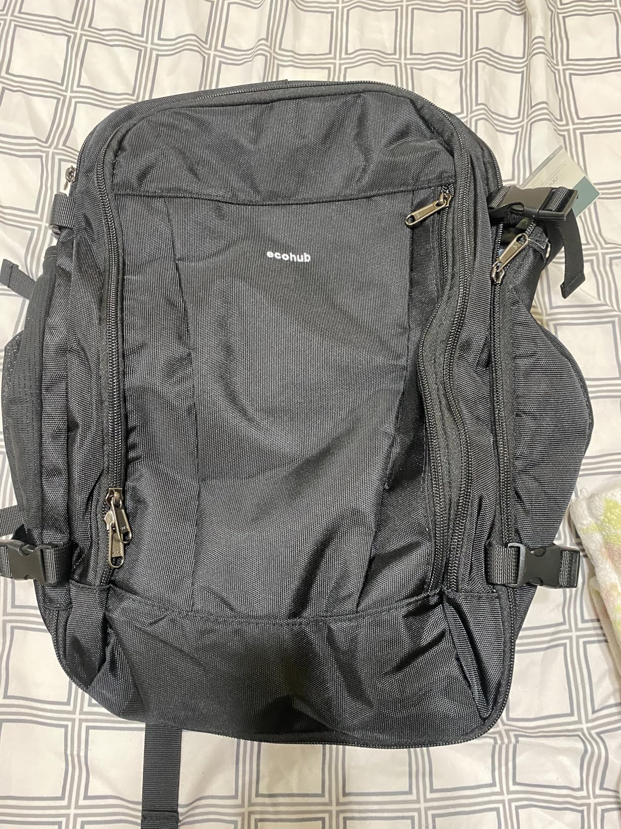 Travel Backpack 18x14x8 Spirit Airlines Personal Item Bag Carry On Backpack 13 Pockets Work Casual Daypack for Men Women Airline Approved Water Resistant Gym Backpack with Charging Port, Black customer photo 2