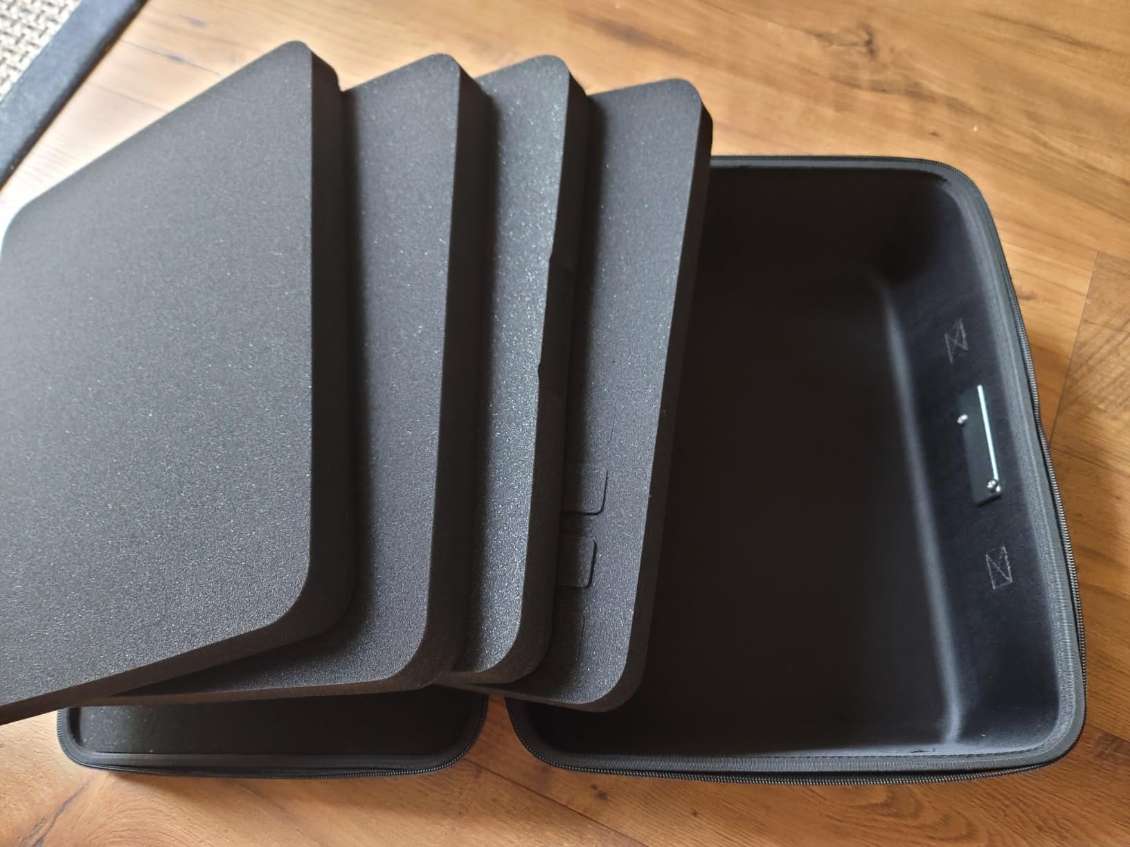 CASEMATIX Miniature Carrying Case - 144 Slot Miniature Storage Case with Four Impact-Absorbing Foam Trays For Minis, Adjustable Shoulder Strap, ID Card Holder and More! customer photo 1