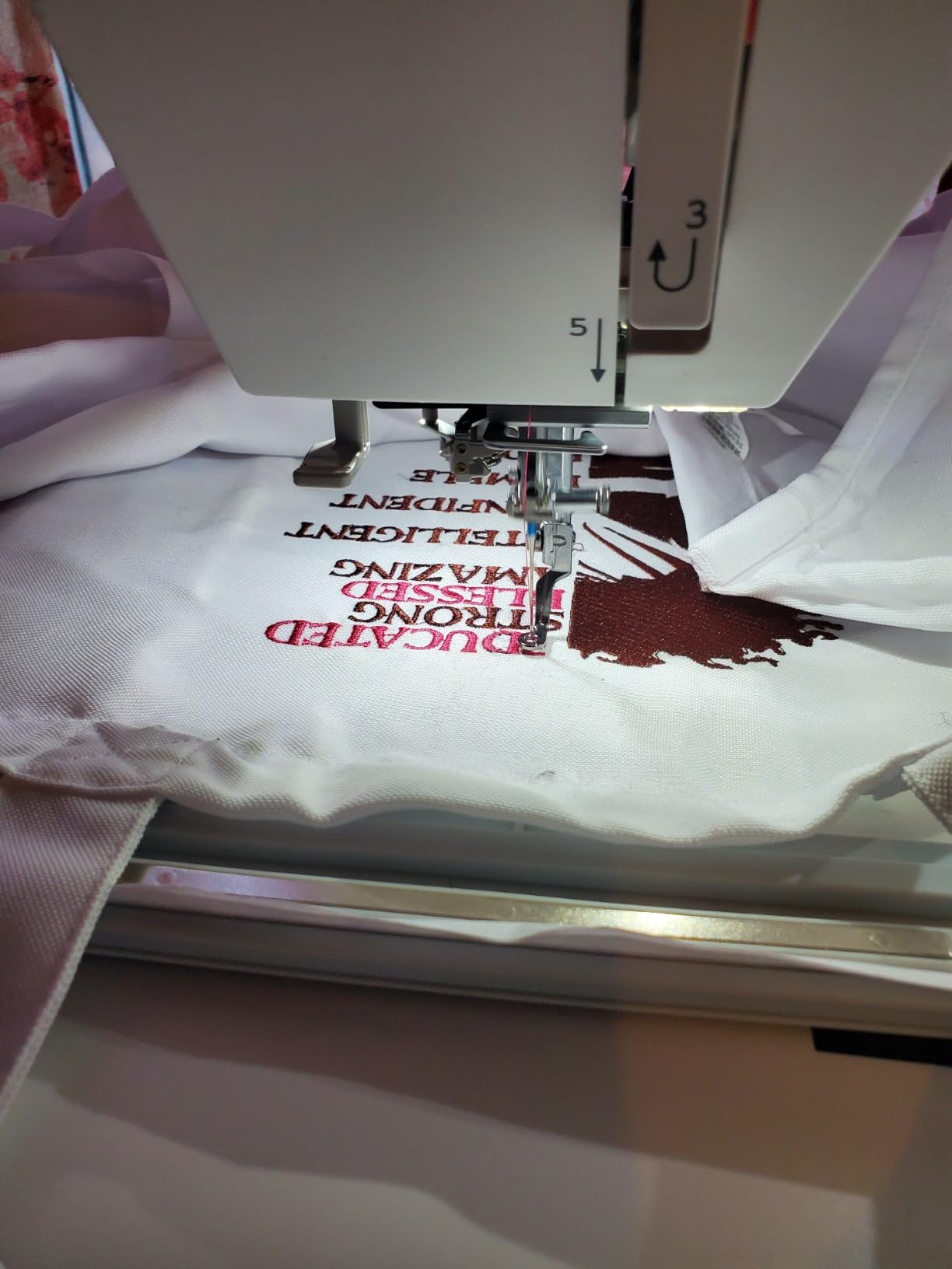 Janome Memory Craft 500e LE Embroidery Machine, 160 Built-in Designs, 6 Monogramming Fonts, Large Embroidery Area, High-Speed customer photo 2