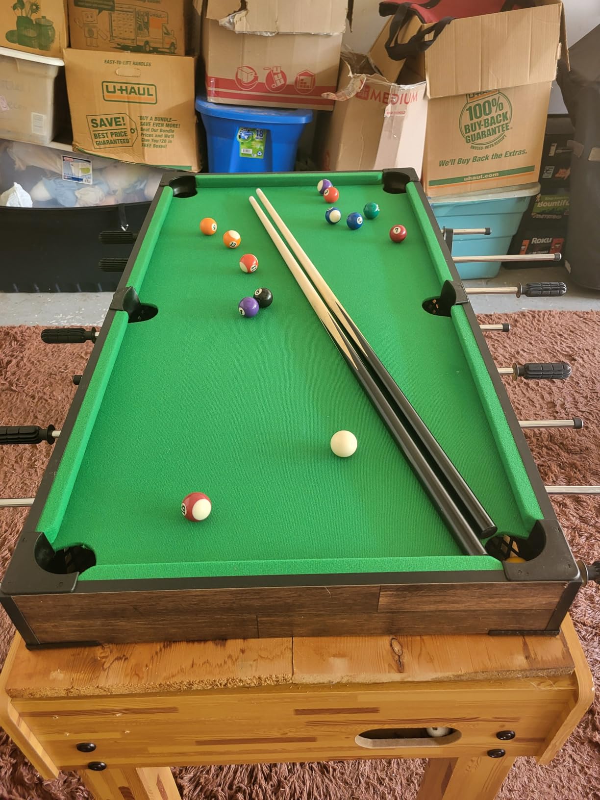 Best Choice Products Tabletop Billiard Table, Pool Game Table for Living Room, Game Room w/ 2 Cue Sticks, Ball Set, Storage Bag customer photo 1