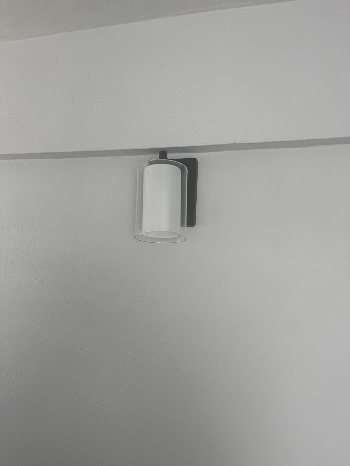 Kalium Wall Sconces Set of Two, Modern Matte Black Vanity Wall Lights | Double Clear Glass Shades With E26 Base, Farmhouse Wall Lights For Bathroom, Bedroom, Living Room, Mirror And Hallway. customer photo 1