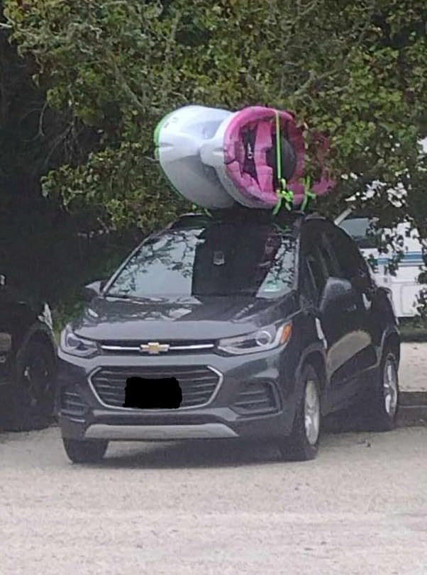 Folding Kayak Roof Rack J-Bar Adjustable | For Kayak/Canoe/SUP, Roof Mounting, SUV/Car/Truck Crossbars(23-krf-2) customer photo 2