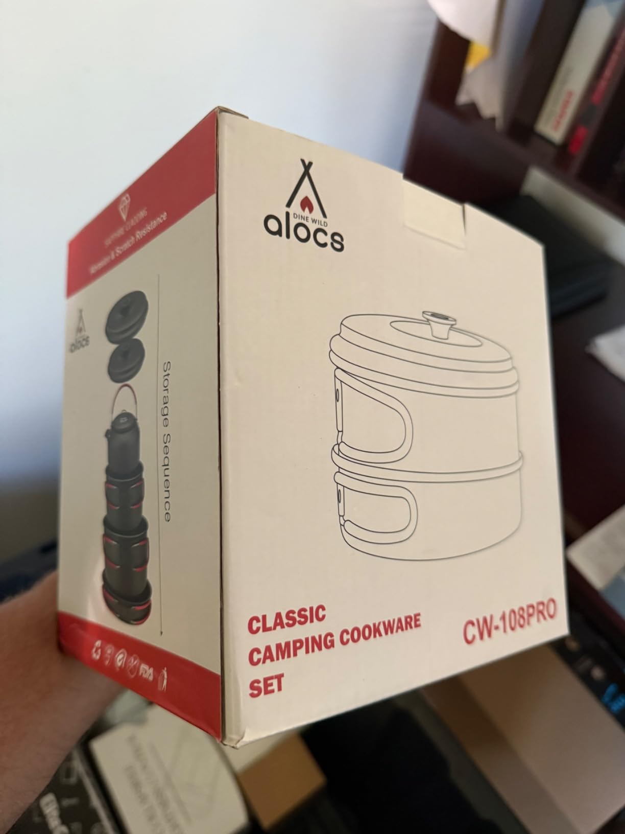 ALOCS Camping Cookware Set Camping Gear Compact Camping Pots and Pans Set customer photo 2