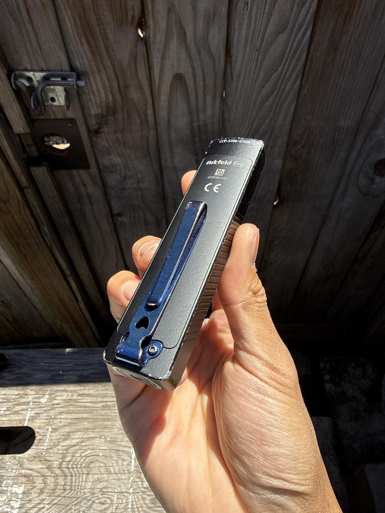 OLIGHT Arkfeld Pro Rechargeable EDC Flat Flashlight, Black CW | UV Light, Green Beam, White LED, 1300 Lumens, Portable Pocket Light, Magnetic Charging customer photo 1