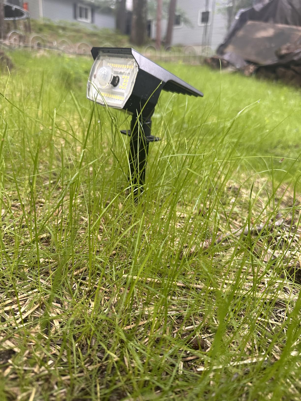 nipify Solar Lights Outdoor Waterproof, Motion Sensor Spot Landscape Light | 4 Pack/3 Modes/56 LED, Cool White, Solar Powered, Lighting for Outside Pathway Yard Lawn Garden Walkway Pathway customer photo 2
