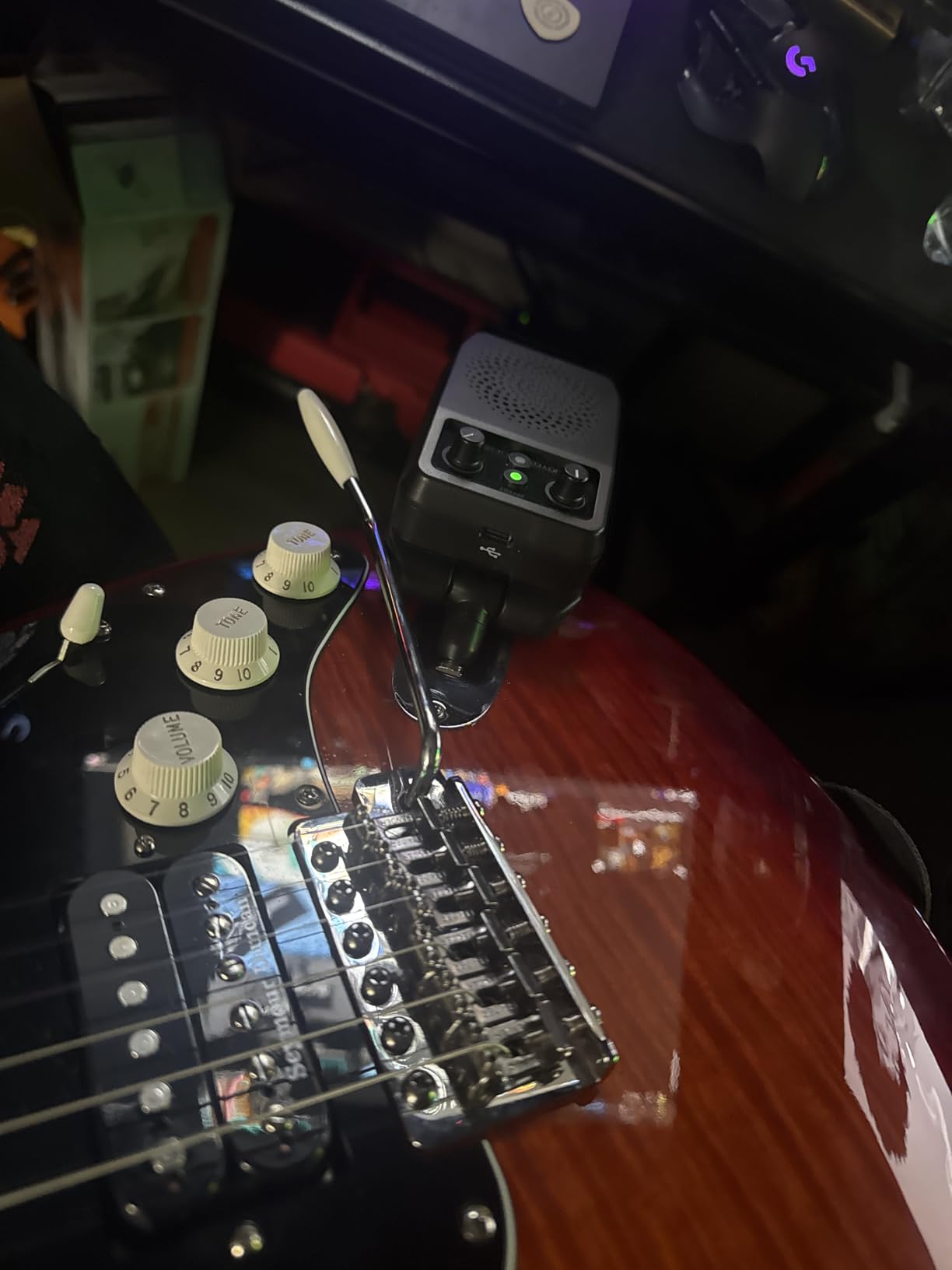 JOYO Mini Amp 5W Portable Plug in Practice Electric Amp Bluetooth Rechargeable Combo Guitar Amplifier Built-in 4 Effects Clean, Overdrive, Distortion, Reverb (JA-05G) customer photo 1