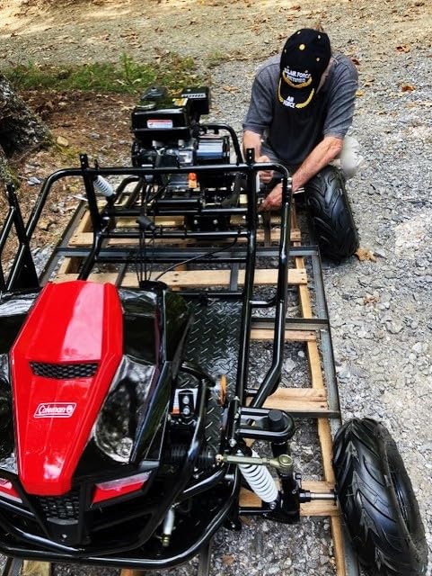 Coleman Powersports GK200 196cc Gas Powered Dual Seat Go-Kart, Reverse Gear, Adjustable Suspension, 275 lbs Maximum Load, Off Road Adventure Vehicle customer photo 2