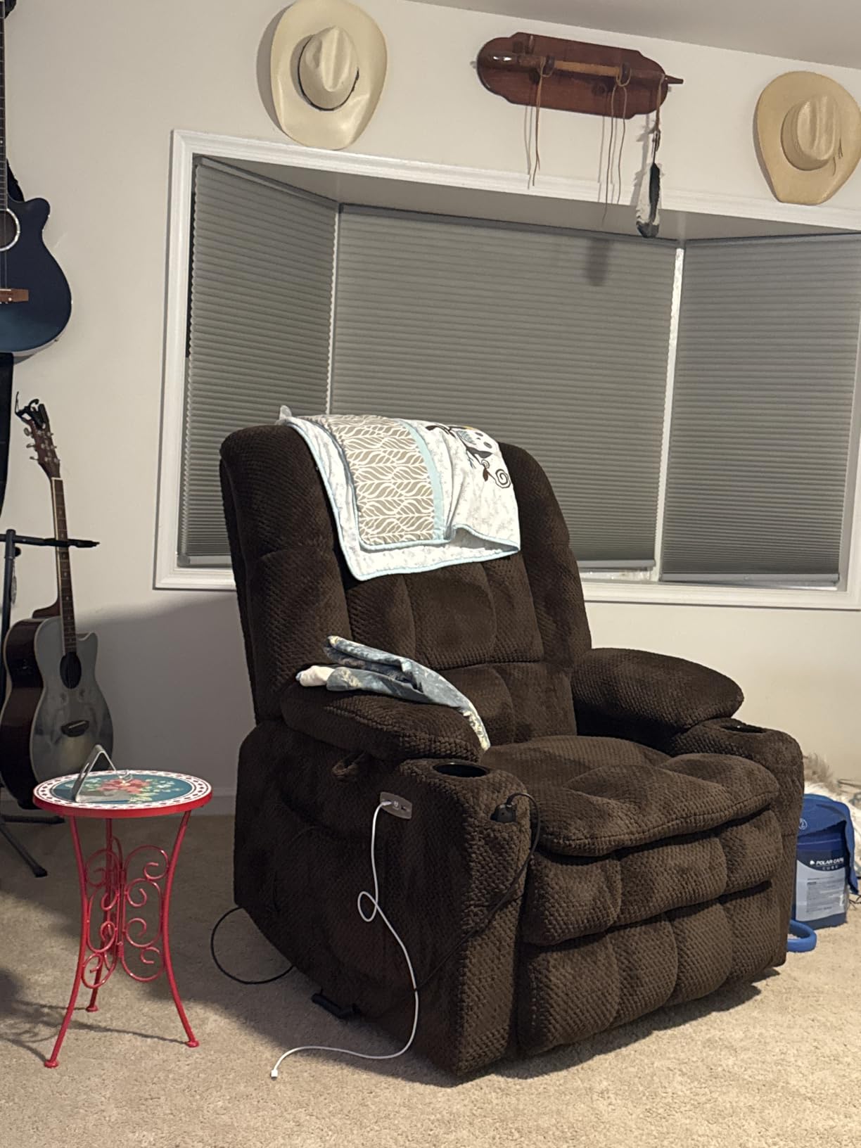 MCombo Dual Motor Power Lift Recliner Chair for Elderly R7897 (Medium-Wide) | Zero Gravity Lift Chair with Heat and Massage, Lift Recliner for Big man, Infinite Position, USB Ports, Fabric (Dark Gray) customer photo 2