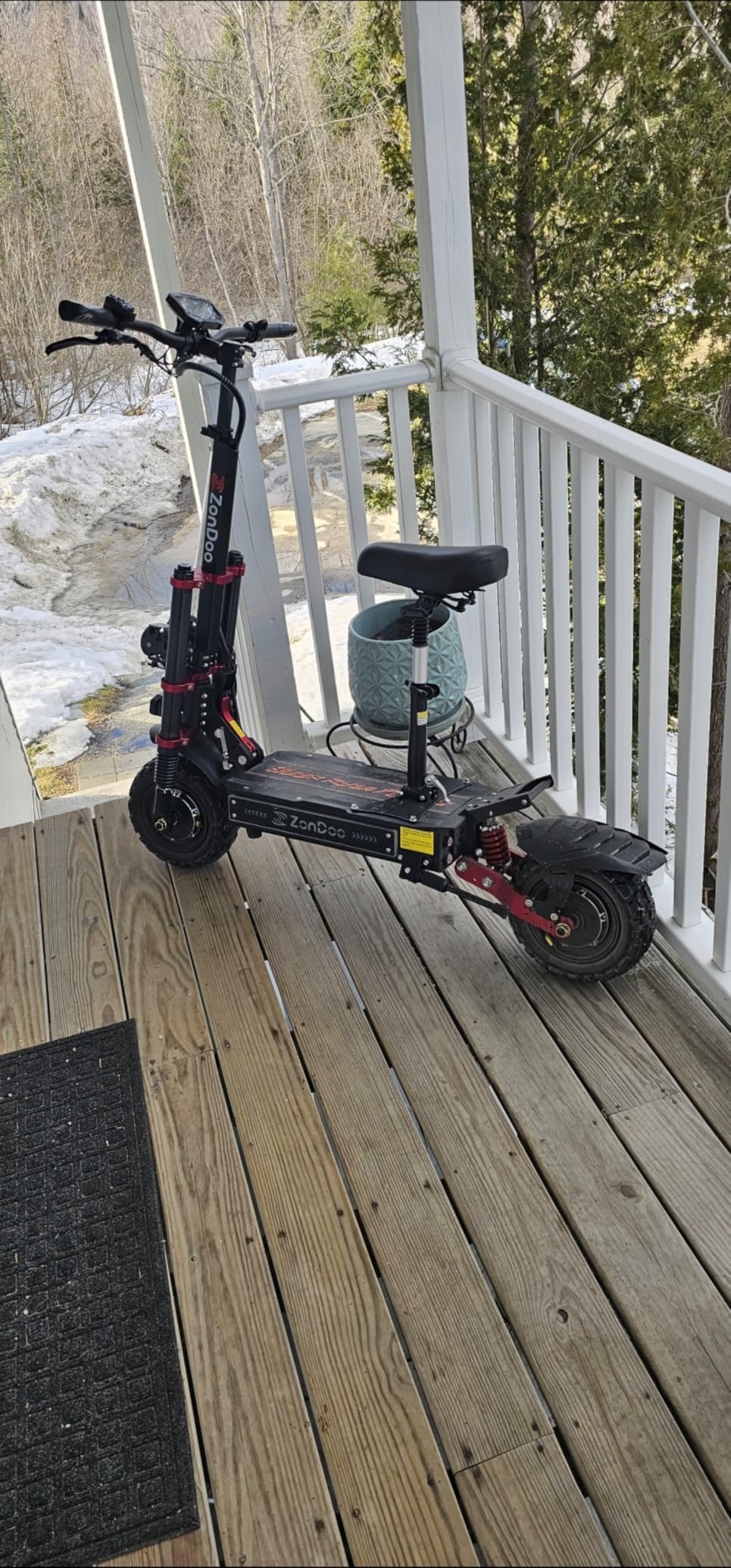 Adult Electric Scooter 55MPH Fast 6000W Dual Motors 60 Miles Long Range Off Road All Terrain Oil Hydraulic Brake Dual Suspension Sports ZonDoo ZO03 Scooter Electric for Heavy Duty Adults customer photo 1