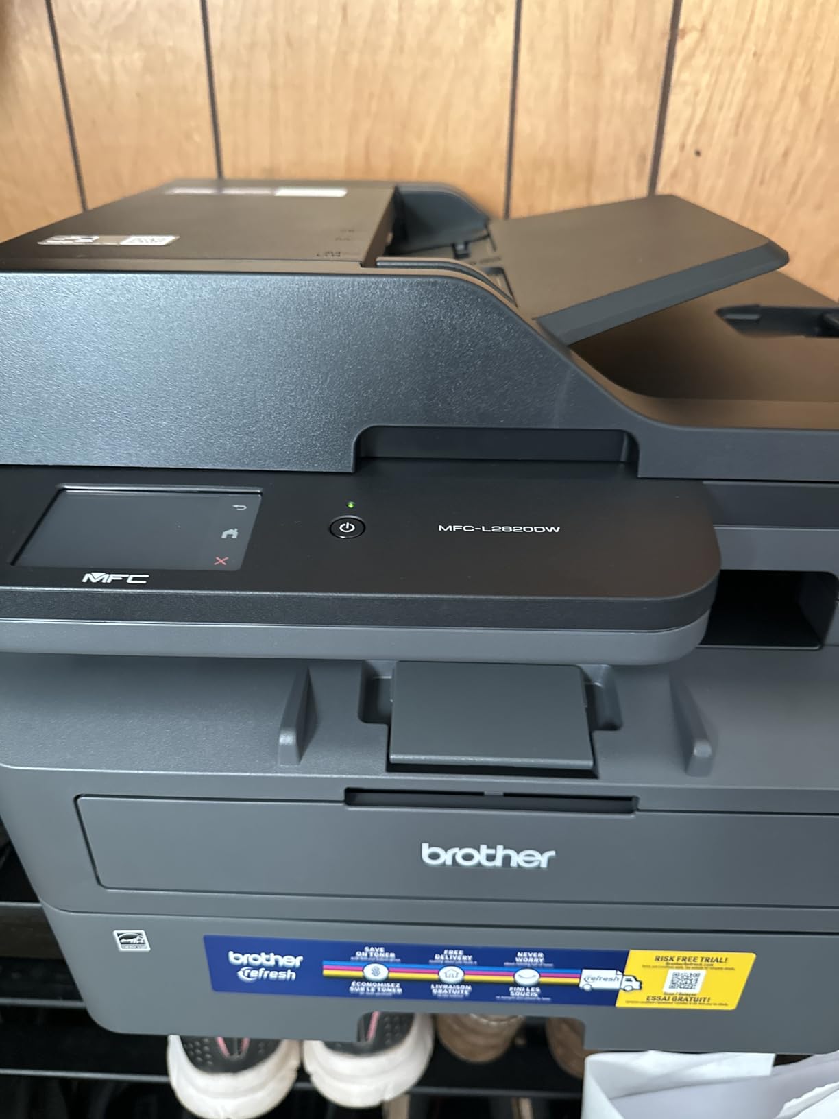 Brother MFC-L2820DW Wireless Compact Monochrome All-in-One Laser Printer with Copy, Scan and Fax, Duplex, Black & White customer photo 1