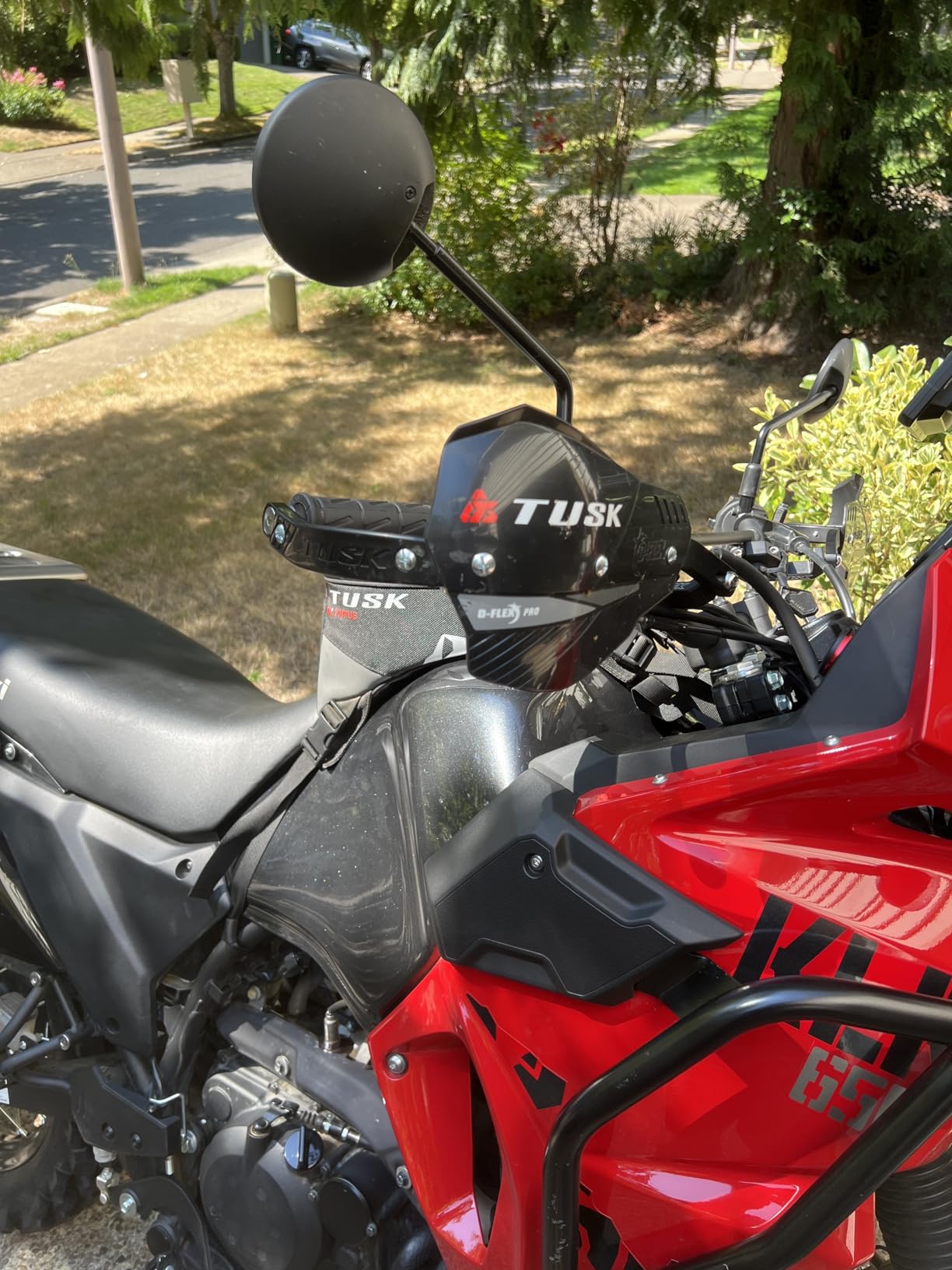 Tusk D-Flex Pro Adventure Handguards Black Aluminum Bar/Black Shields Universal Fit 7/8 inch Handlebars customer photo 1