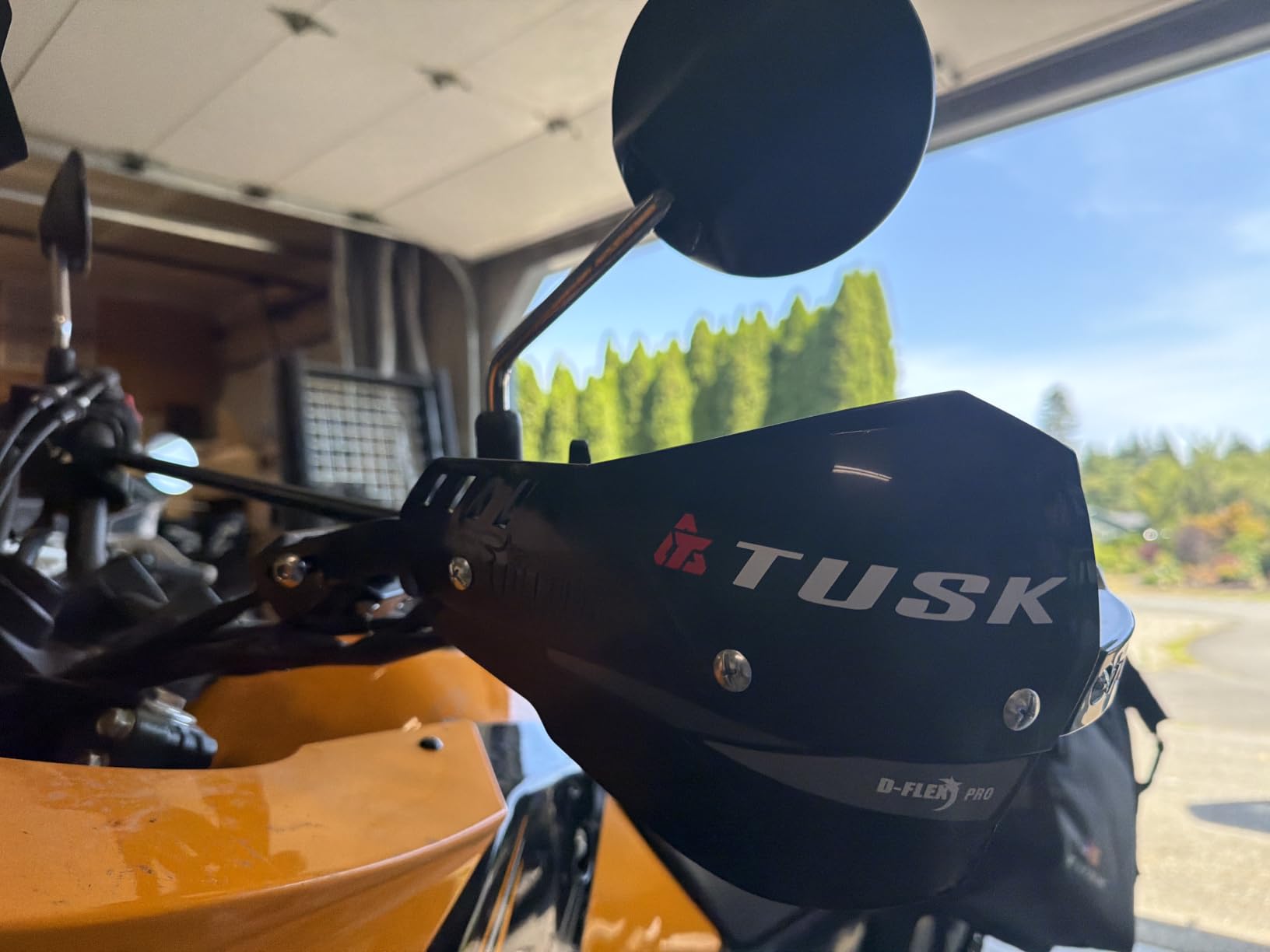 Tusk D-Flex Pro Adventure Handguards Black Aluminum Bar/Black Shields Universal Fit 7/8 inch Handlebars customer photo 2
