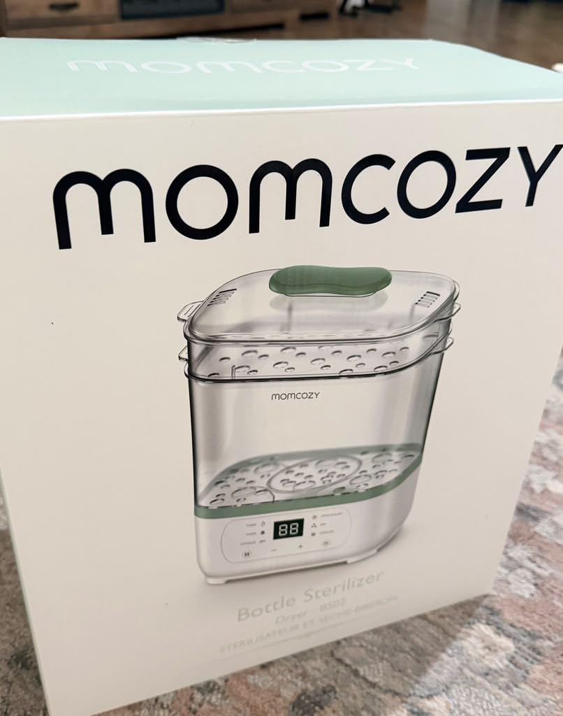 Momcozy Bottle Sterilizer and Dryer, 8-in-1 Electric Steam Baby Bottle Sterilizer for Baby Bottles, Baby stuffs & Breast Pump Accessories | 8-Bottles Capacity, for Baby food, Pump Parts & Baby Essentials, Multi-Function Sterilizer and Dryer for Busy Parents customer photo 1
