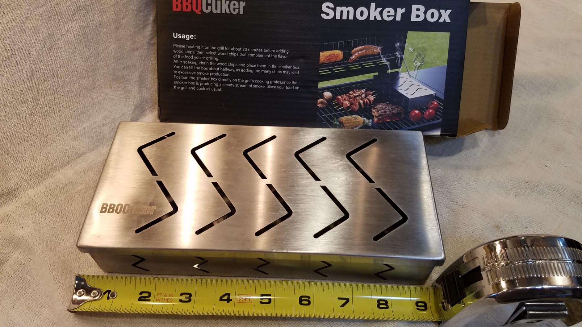 2 Pack Stainless Steel Grill Smoker Box for Gas & Charcoal Grills | Works with Wood Chips or Pellets Smoked BBQ Flavor, Hinged Lid, Warp Free Grill Accessories customer photo 2