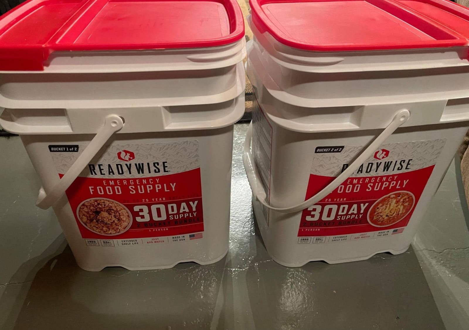 ReadyWise Emergency Food Survival Supply 14 Day Bucket, 150 Servings customer photo 2
