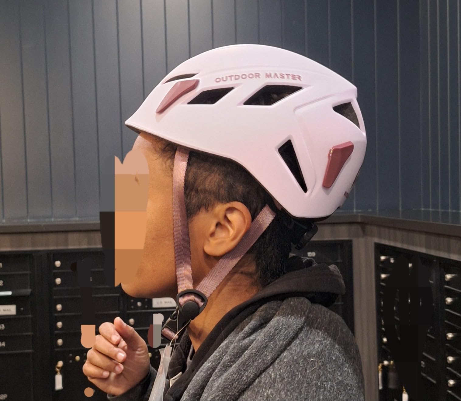 OutdoorMaster Rock Climbing Helmet, Lightweight Ventilated Adjustable | PC+EPS in-mold, One-hand adjustable fit, Integrated headlamp clips, Hiking/caving search/rescue customer photo 1