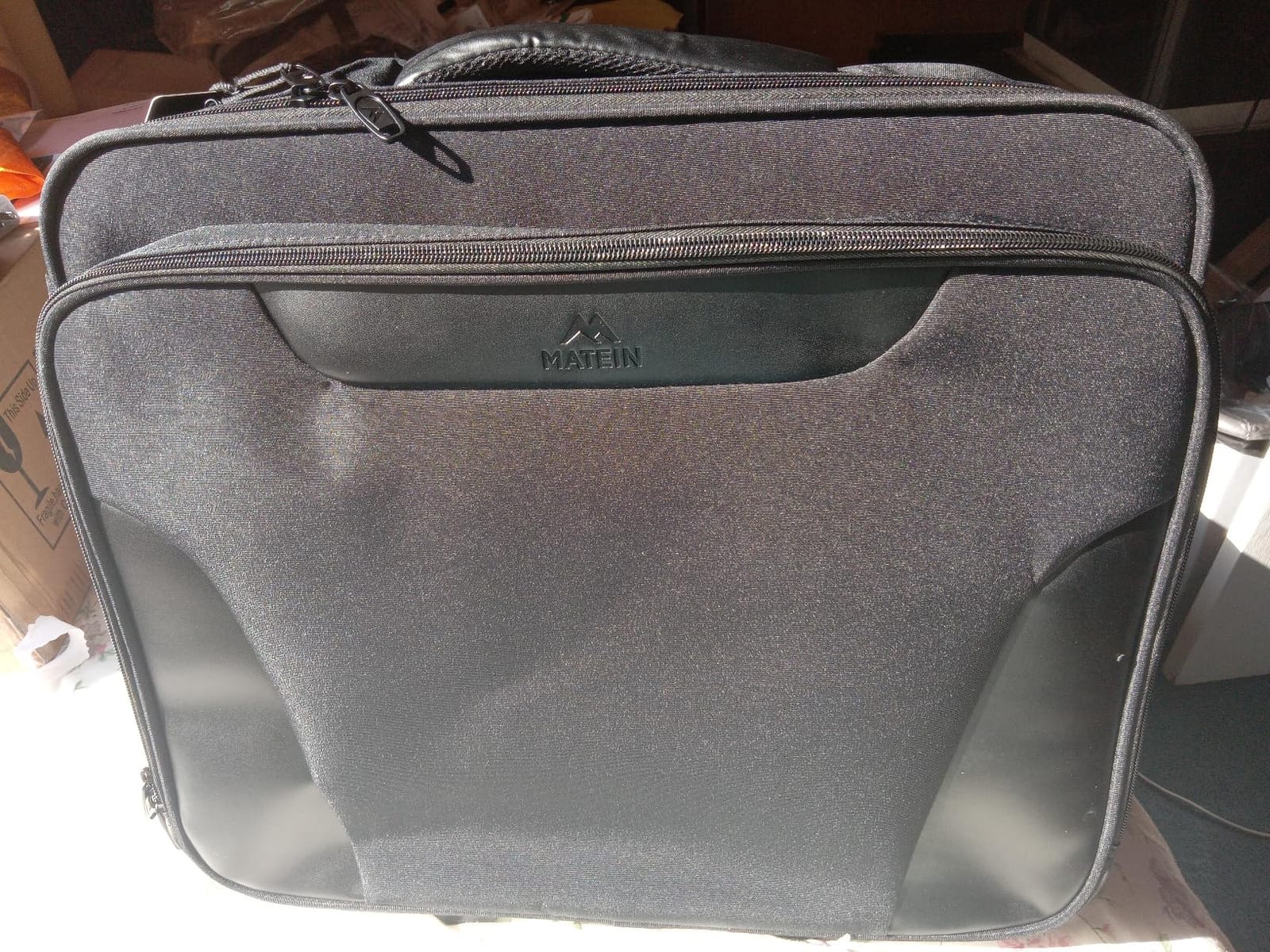MATEIN Rolling Briefcase for Men, Large Work Rolling Bag with Big Wheels - Rolling Briefcase with Wheels Fits 17.3 Inch Notebook, Teacher Roller Bag Office Luggage Suitcase for Business Travel, Black customer photo 1