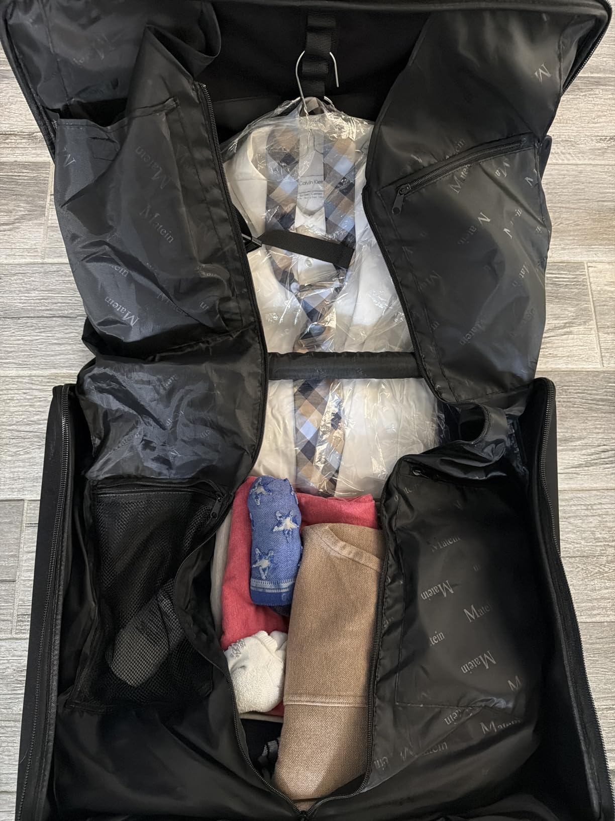 MATEIN Rolling Garment Bag with 2 Packing Cubes, Large Travel Garment Bags with Laptop Compartment customer photo 1