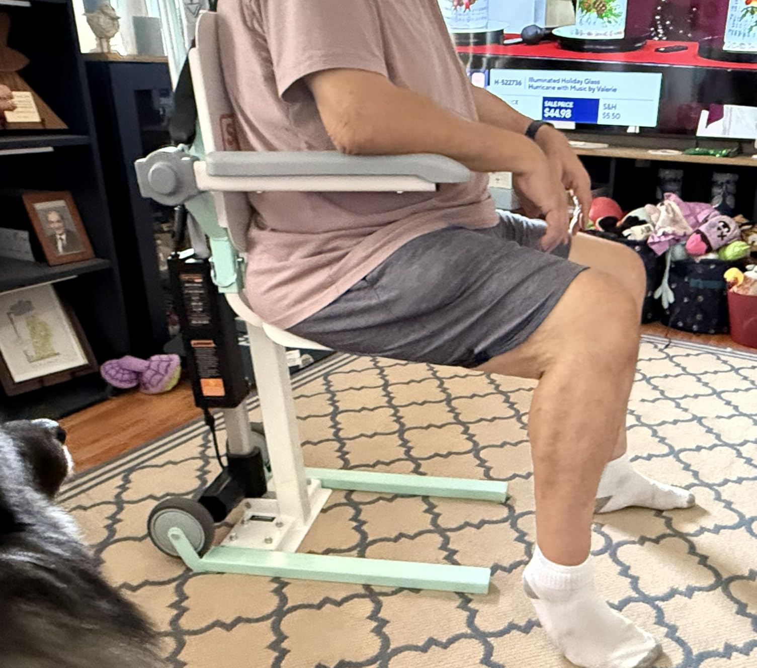 SuperHandy GoRise FC Electric Floor to Chair Lift for Seniors and People with Disabilities - 400 Lbs Capacity, Seating Transfer Assistance, Magnetic Remote [Patent Pending] customer photo 1