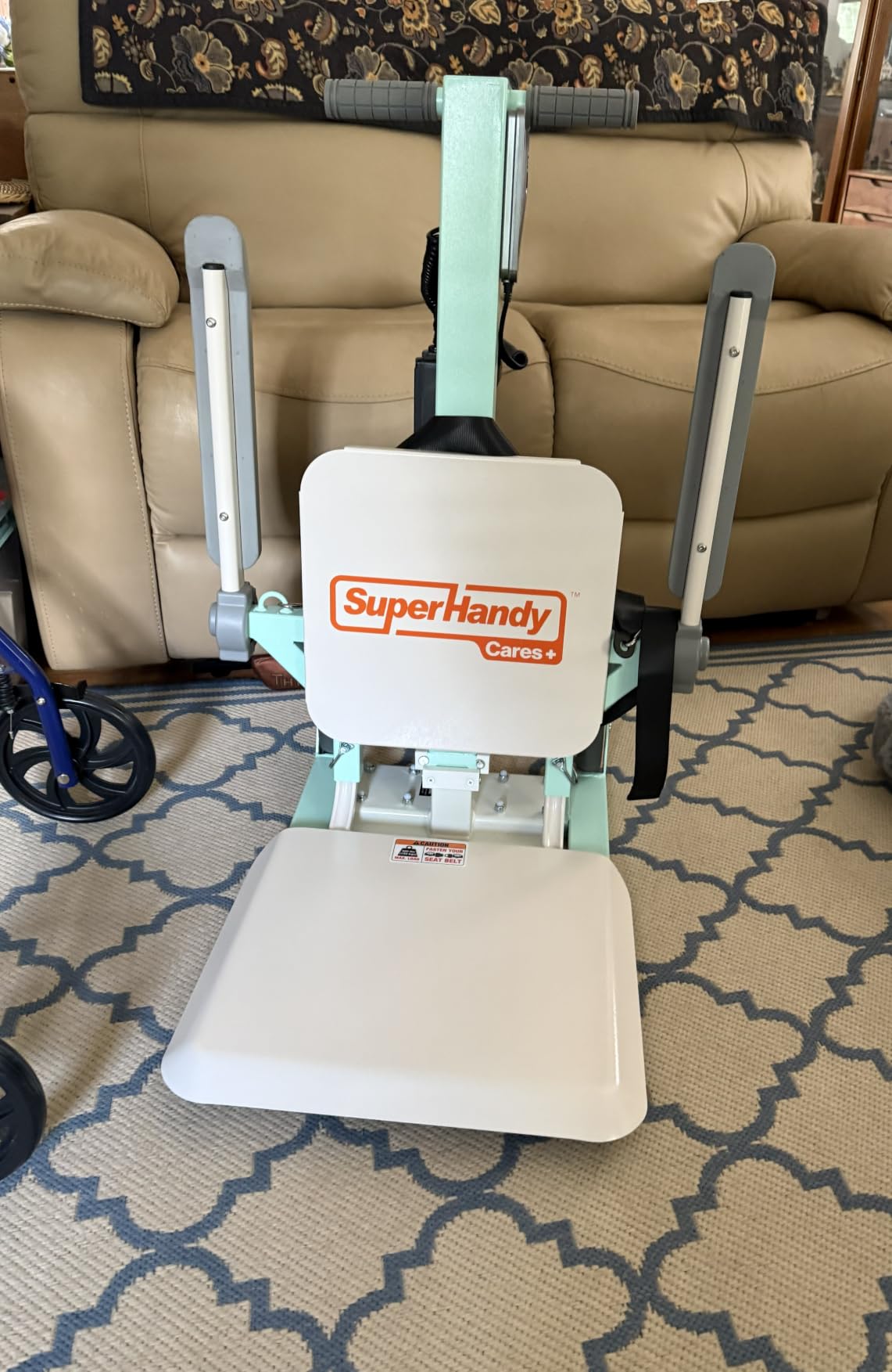 SuperHandy GoRise FC Electric Floor to Chair Lift for Seniors and People with Disabilities - 400 Lbs Capacity, Seating Transfer Assistance, Magnetic Remote [Patent Pending] customer photo 2