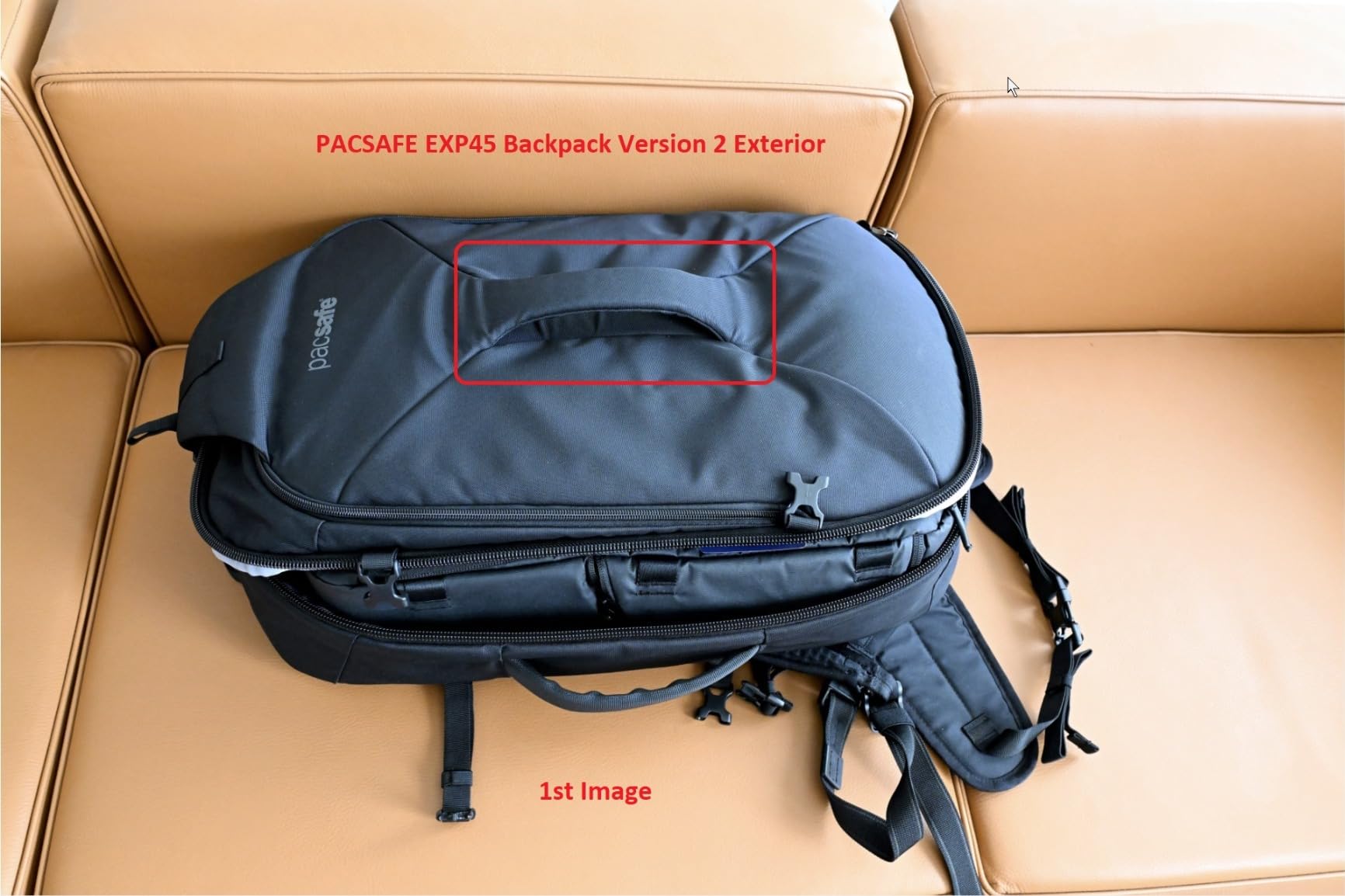 Pacsafe EXP45 Anti-Theft Carry-On Travel Pack, Black customer photo 2