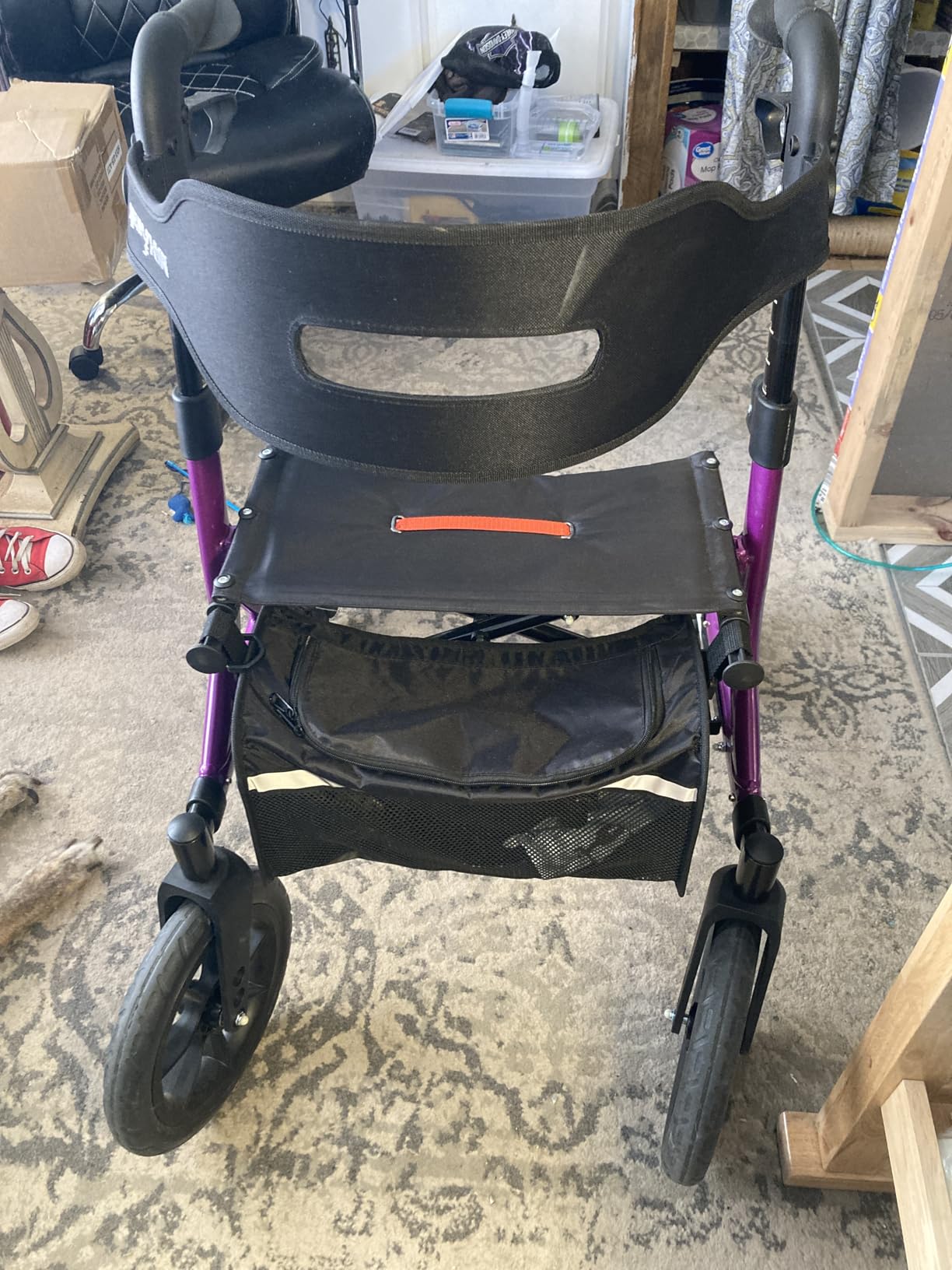 MAXWALK Walkers for Seniors, Foldable Rollator Walker with Seat & Backrest | 12