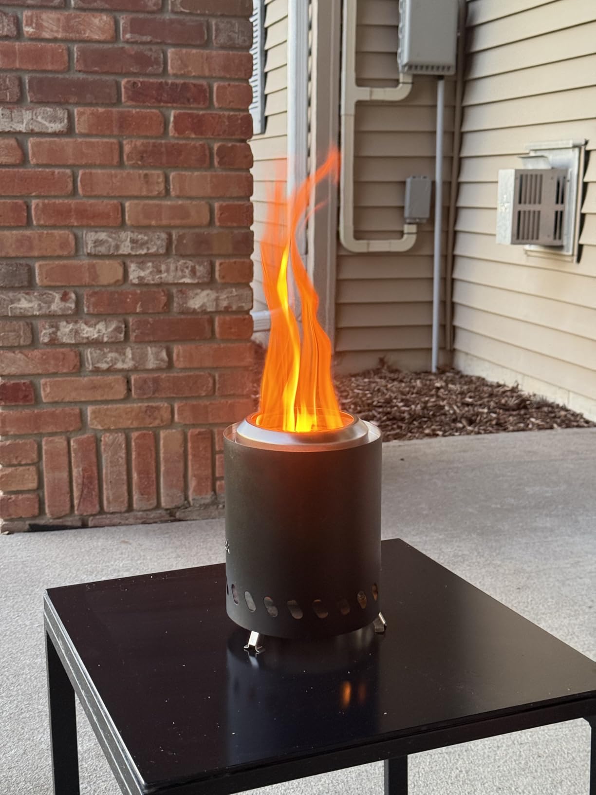 Tabel Top Fire Pit Mini, Portable Firepit Outdoor, 5.5 Inch Tabletop Firepit Blue customer photo 1