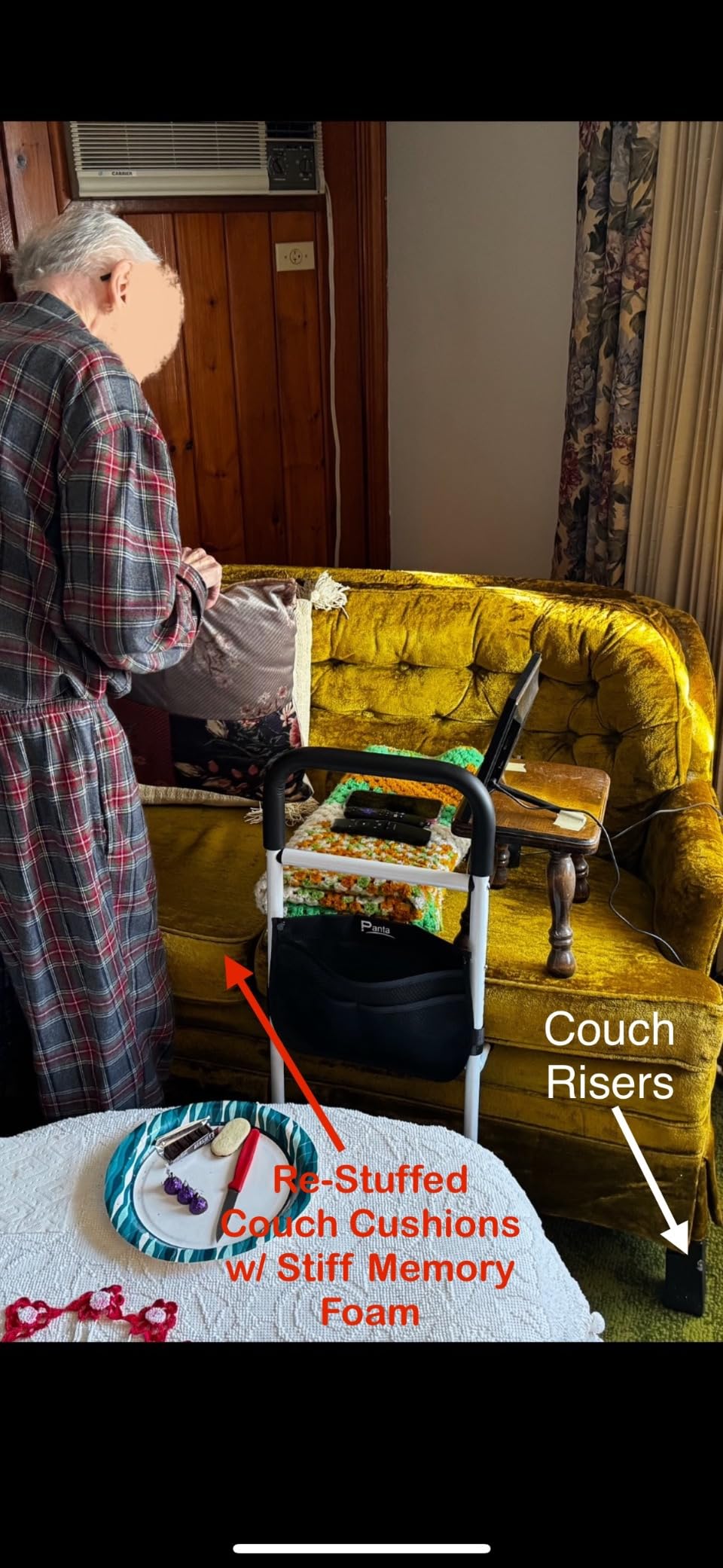 Panta Bed Rails for Elderly Adults Safety, Grey customer photo 1