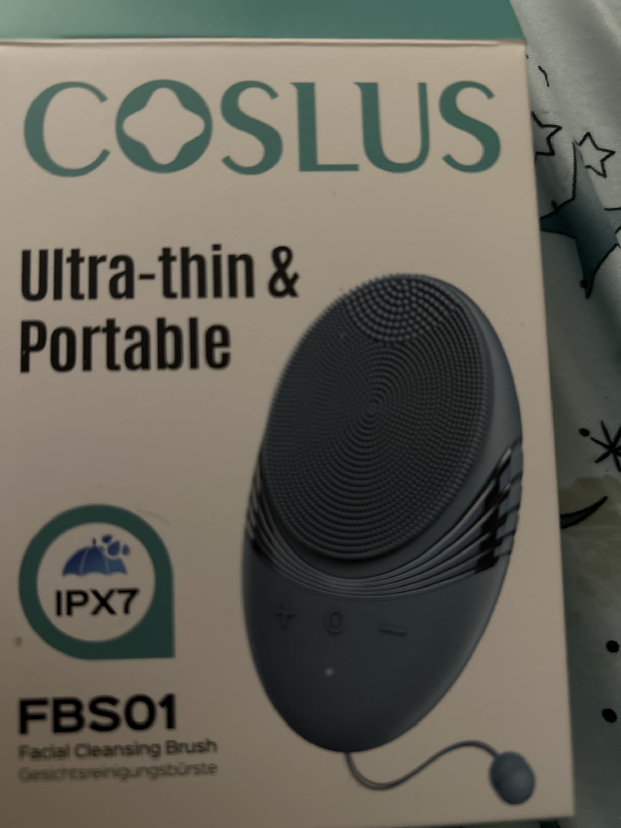 COSLUS FBS01 Facial Cleansing Brush Face Scrubber, Compact for Travel | Rechargeable, Gentle Silicone, 5 Cleansing Modes, Deep Cleaning for Men & Women, Removing Blackhead Exfoliating, Grey customer photo 2