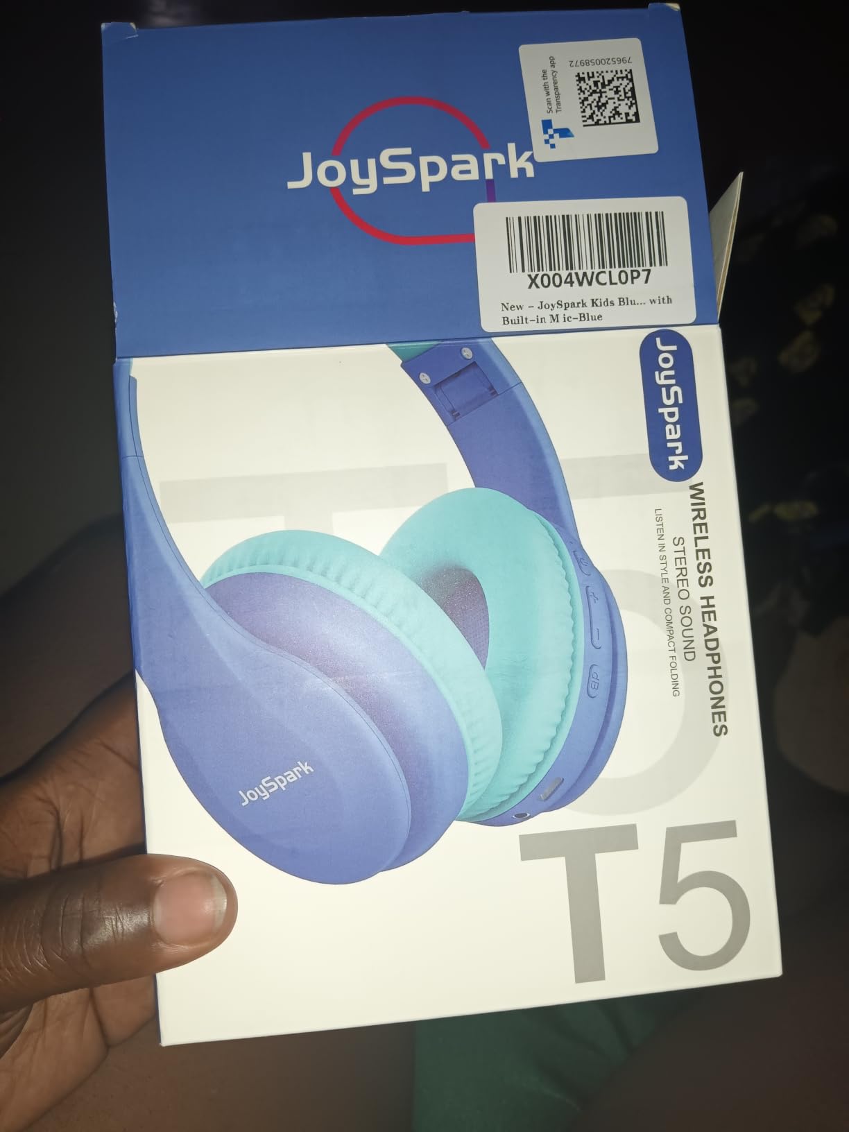 JoySpark Kids Bluetooth Headphones Over-Ear, 60Hrs, Built-in Mic-Purple | 85/94dB Volume Limited, Bluetooth 5.3, Stereo Sound, Lightweight Kids Wireless Headphones for Kids Toddler Travel School customer photo 2
